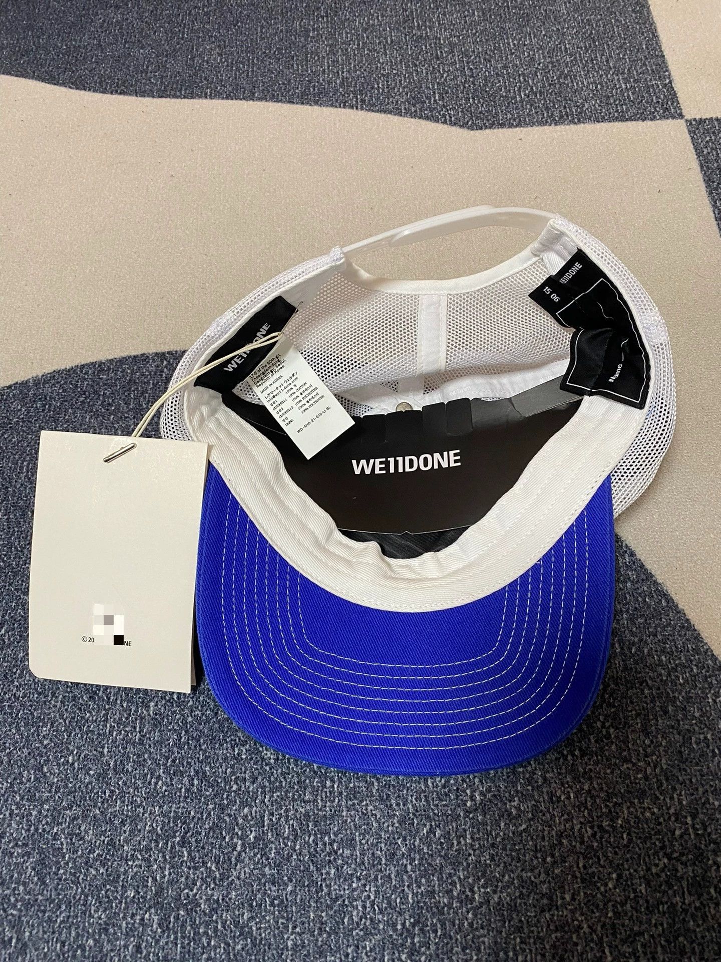 WE11DONE we11done embroidered duckbill cap with tag Size ONE SIZE - 2 Thumbnail