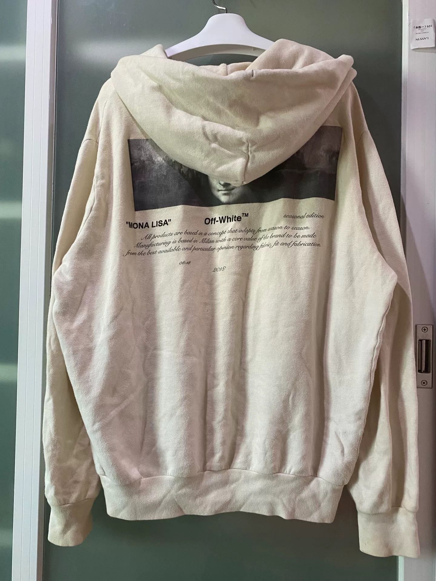 Off-White off-white mona lisa hoodie with print Size US M / EU 48-50 / 2 - 2 Thumbnail