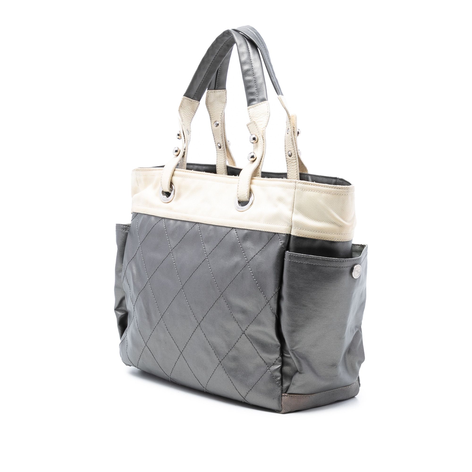 Chanel Chanel Large Bicolor Quilted Coated Canvas Paris Biarritz Tote Size ONE SIZE - 2 Thumbnail