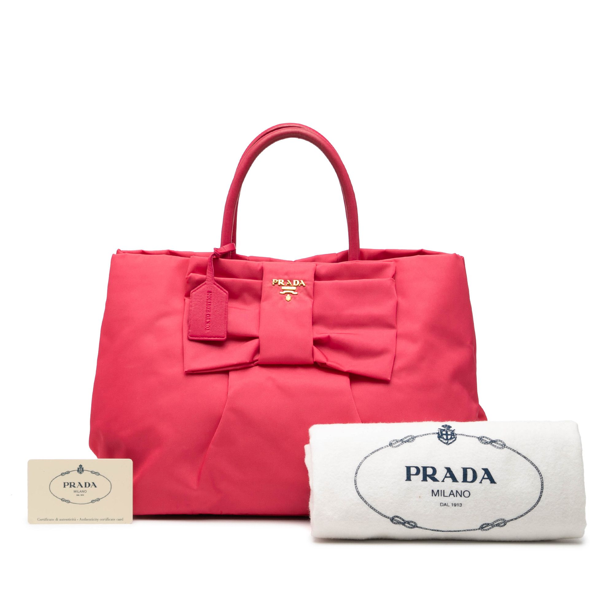 Prada Prada Tessuto Fiocco Bow Tote Size ONE SIZE - 7 Thumbnail
