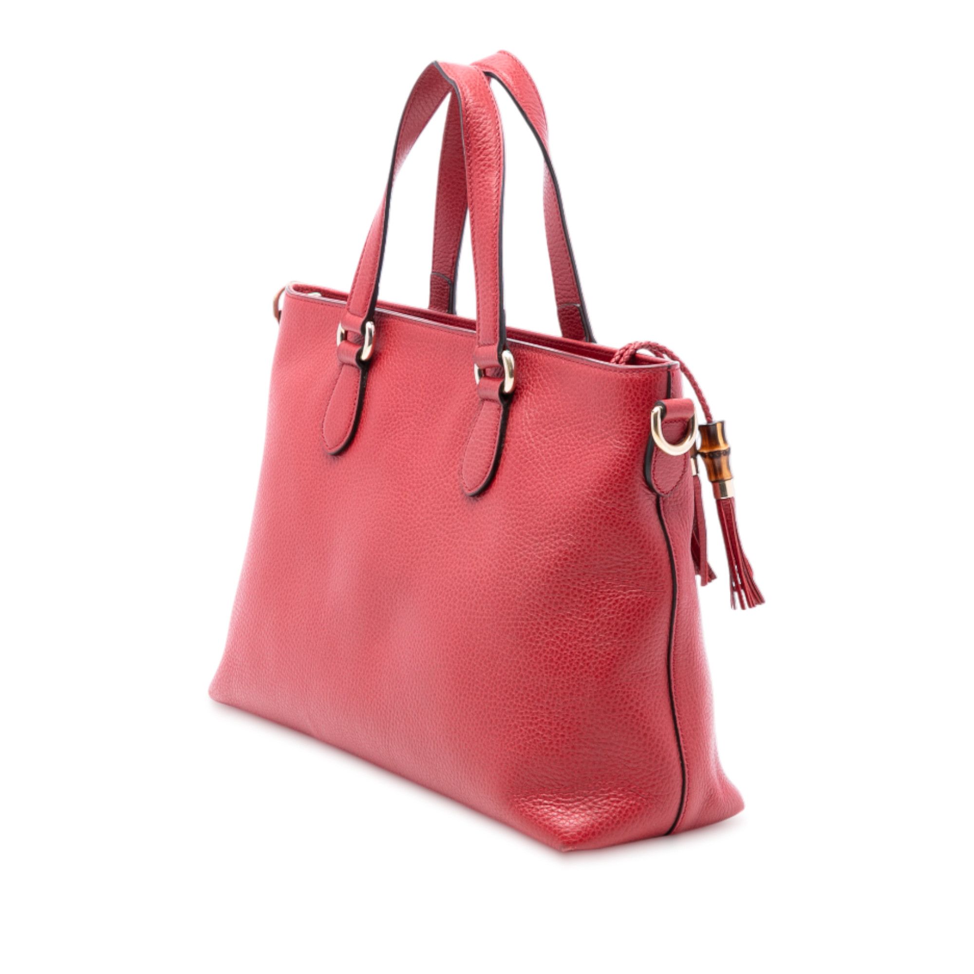 Gucci Gucci Leather Bamboo Tassel Satchel Size ONE SIZE - 2 Thumbnail