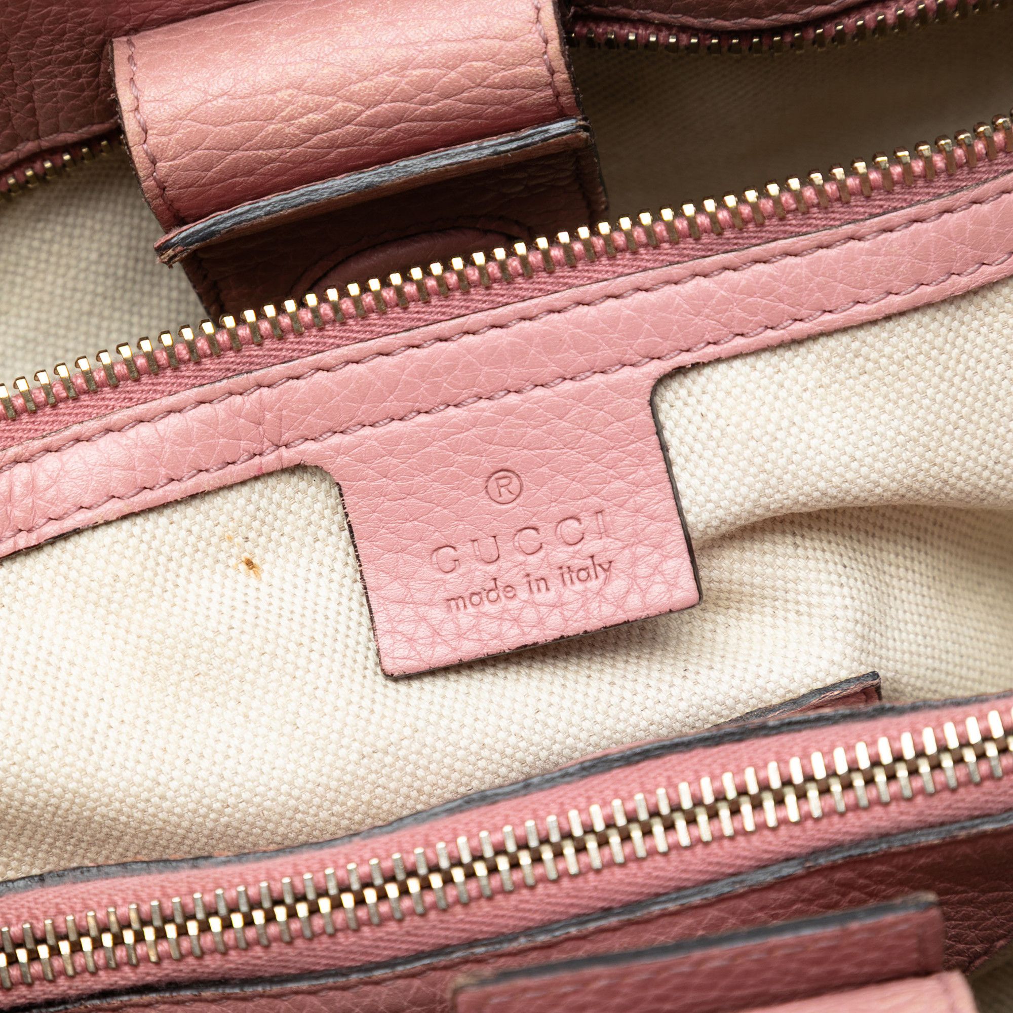 Gucci Gucci Medium Bicolor Calfskin Bamboo Shopper Satchel Size ONE SIZE - 5 Thumbnail