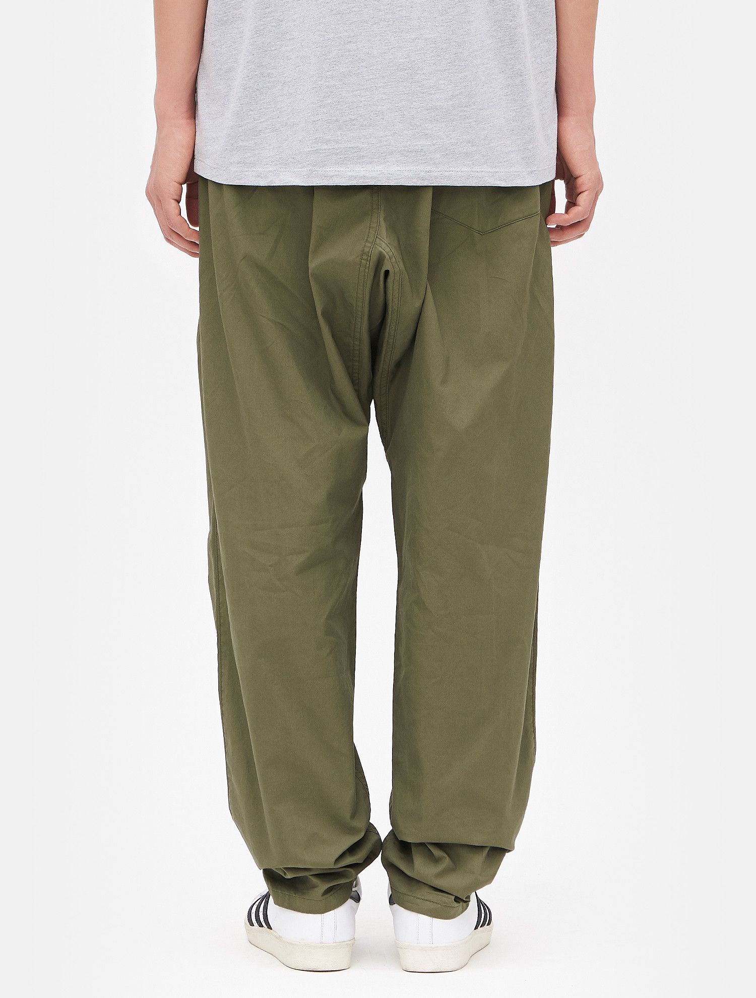 Monitaly Monitaly Olive Vancloth Drop Crotch Pants (Large) | Grailed
