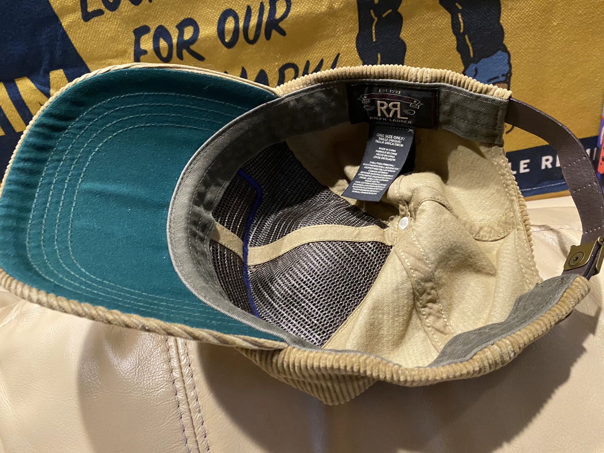 RRL Ralph Lauren Double RL Corduroy Baseball Cap Size ONE SIZE - 8 Thumbnail
