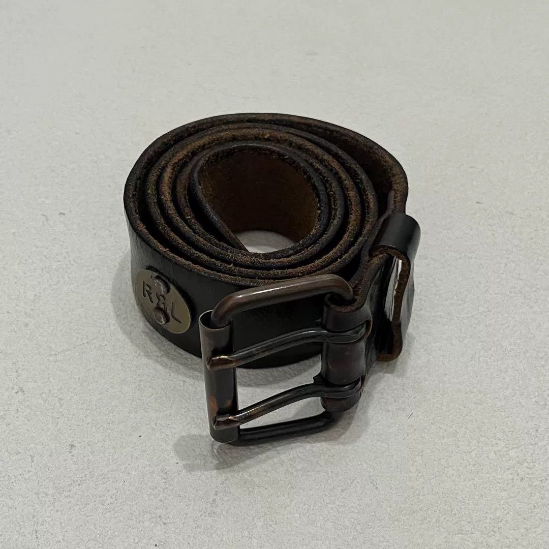 RRL Ralph Lauren RRL Classic Military Style Leather Belt Size ONE SIZE - 9 Thumbnail