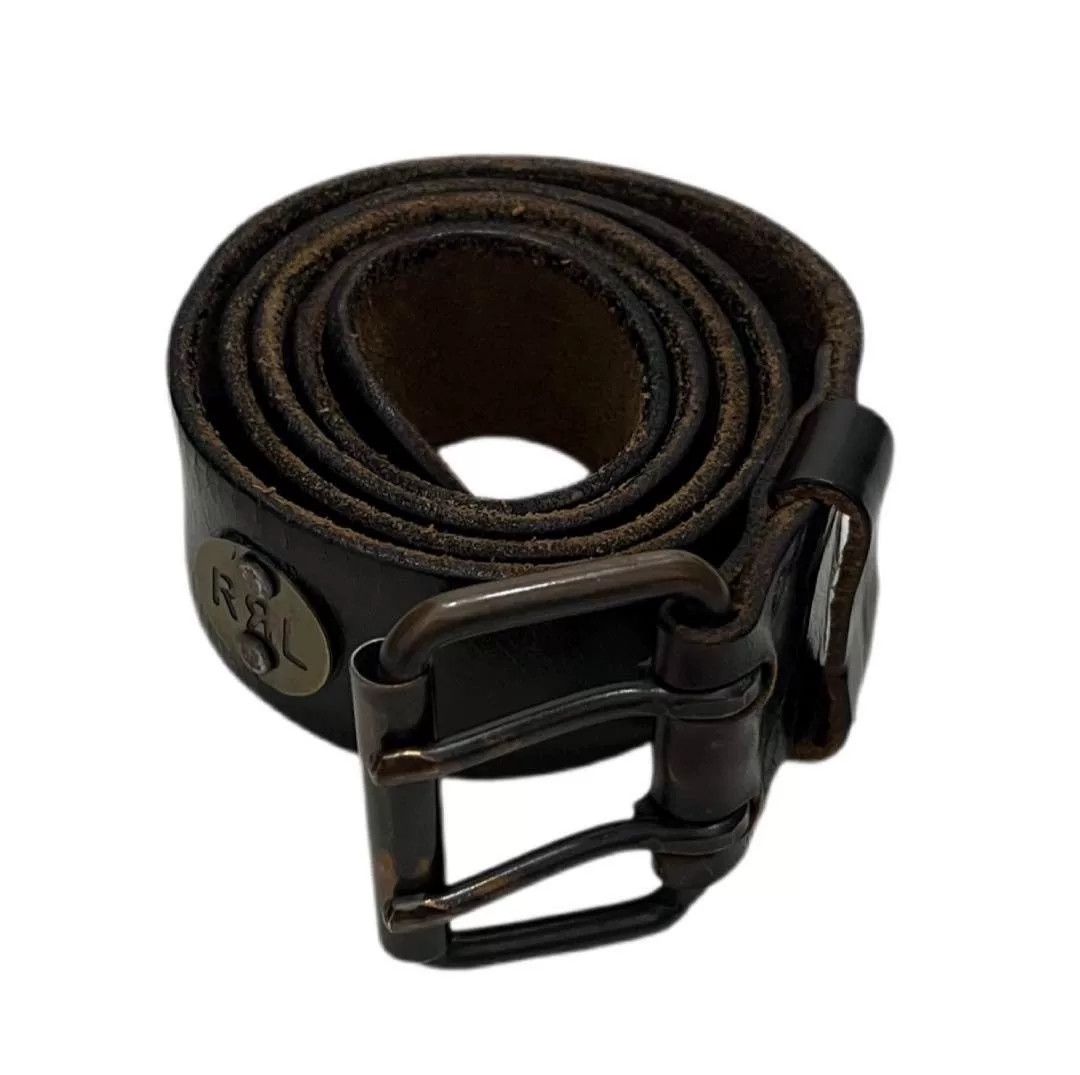 RRL Ralph Lauren RRL Classic Military Style Leather Belt Size ONE SIZE - 2 Thumbnail