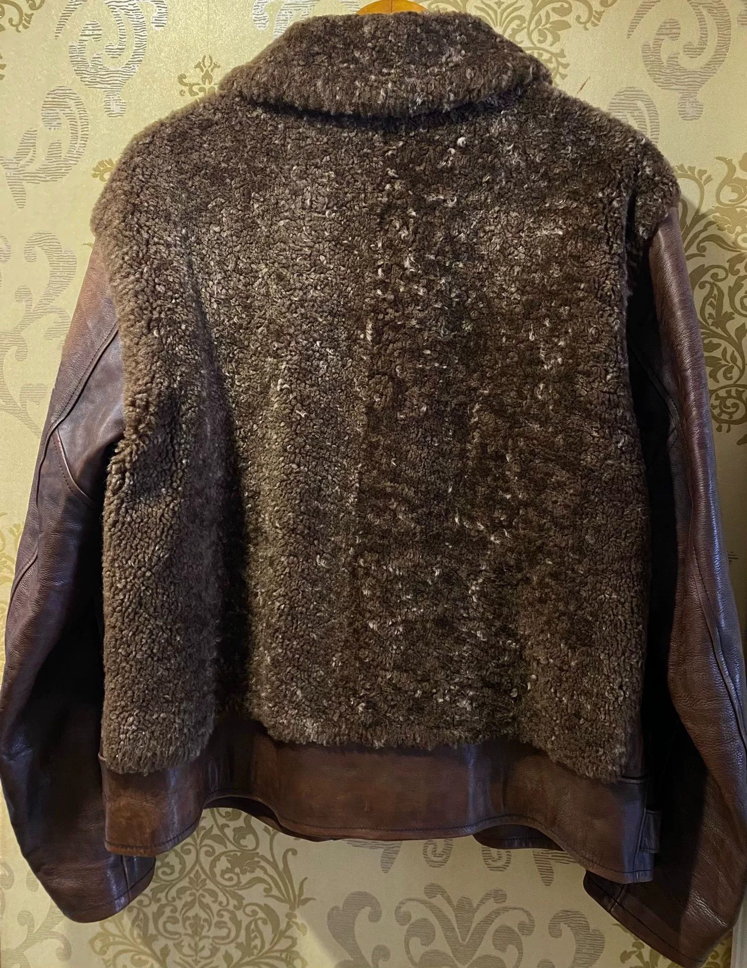 RRL Ralph Lauren Rare Double RL Brown Leather Jacket Size US XL / EU 56 / 4 - 4 Thumbnail