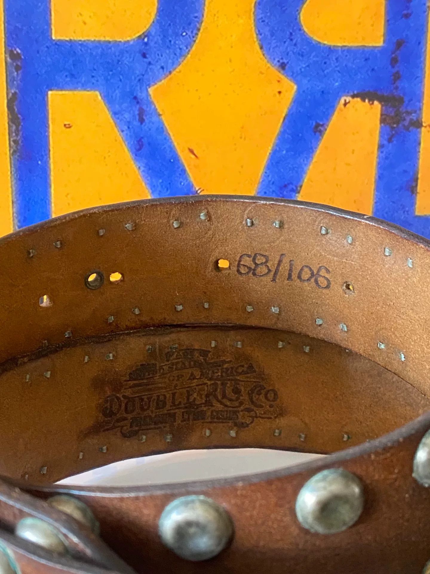 RRL Ralph Lauren Limited Edition Double RL Leather Belt Size ONE SIZE - 2 Thumbnail