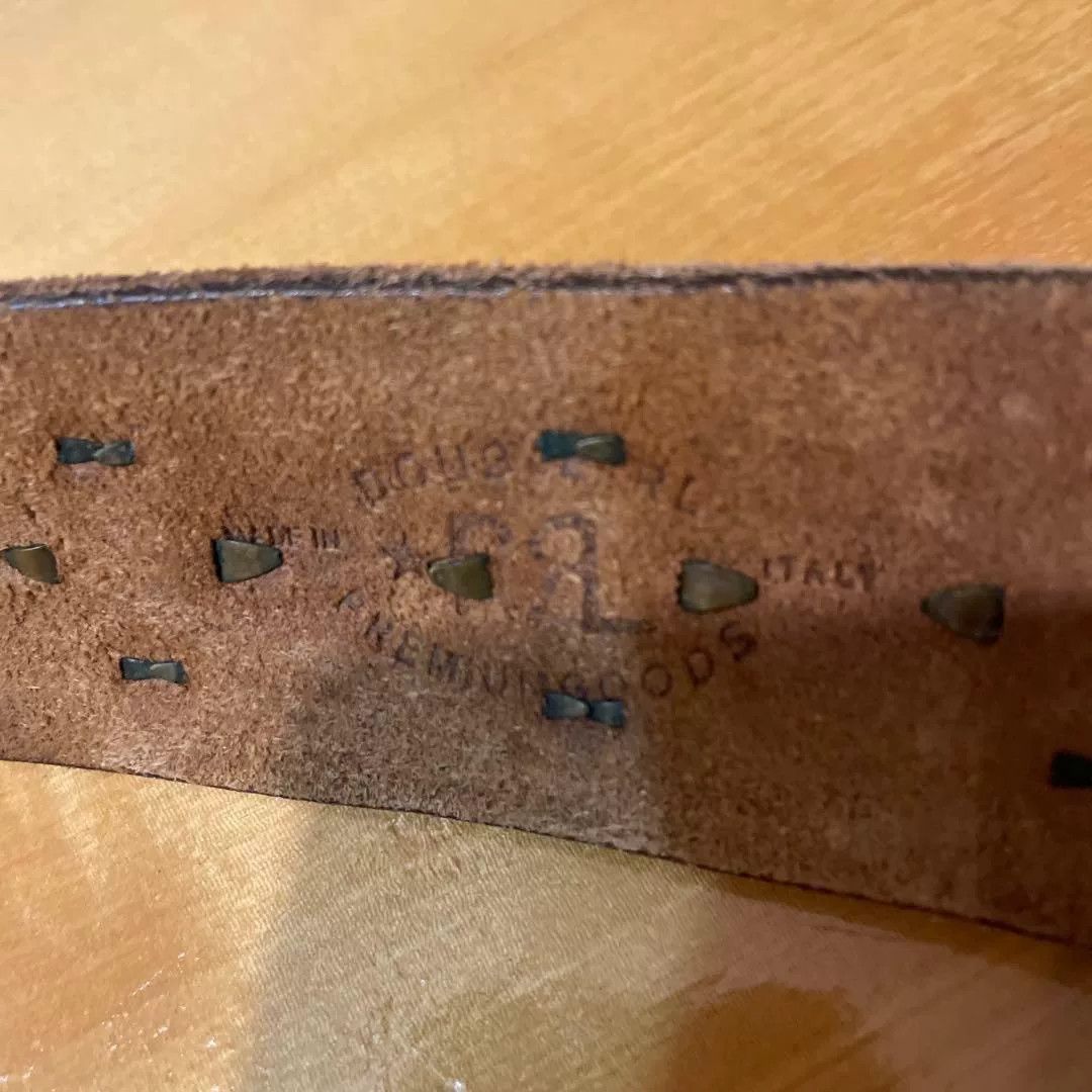 RRL Ralph Lauren RRL Leather Belt with Brass Studs Size ONE SIZE - 6 Thumbnail