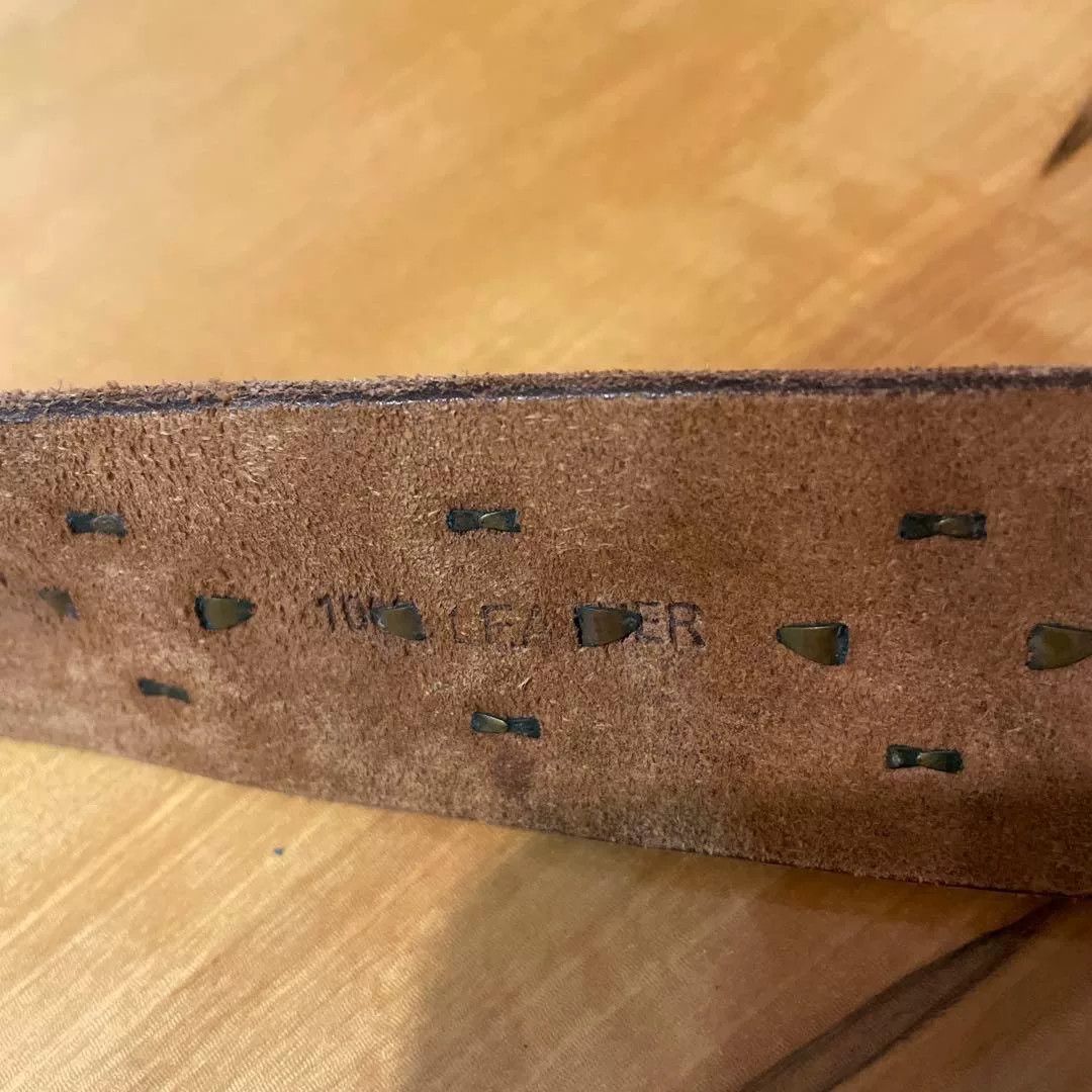 RRL Ralph Lauren RRL Leather Belt with Brass Studs Size ONE SIZE - 7 Thumbnail
