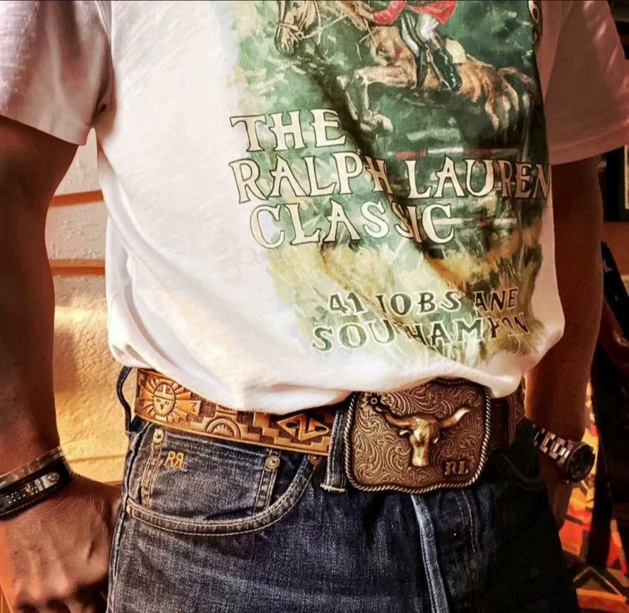 RRL Ralph Lauren Vintage Polo Ralph Lauren Western Belt Size ONE SIZE - 3 Thumbnail