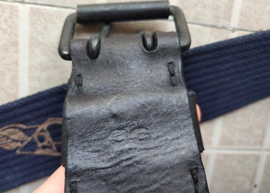 RRL Ralph Lauren Rare RRL Navy Canvas Leather Belt Size ONE SIZE - 3 Thumbnail