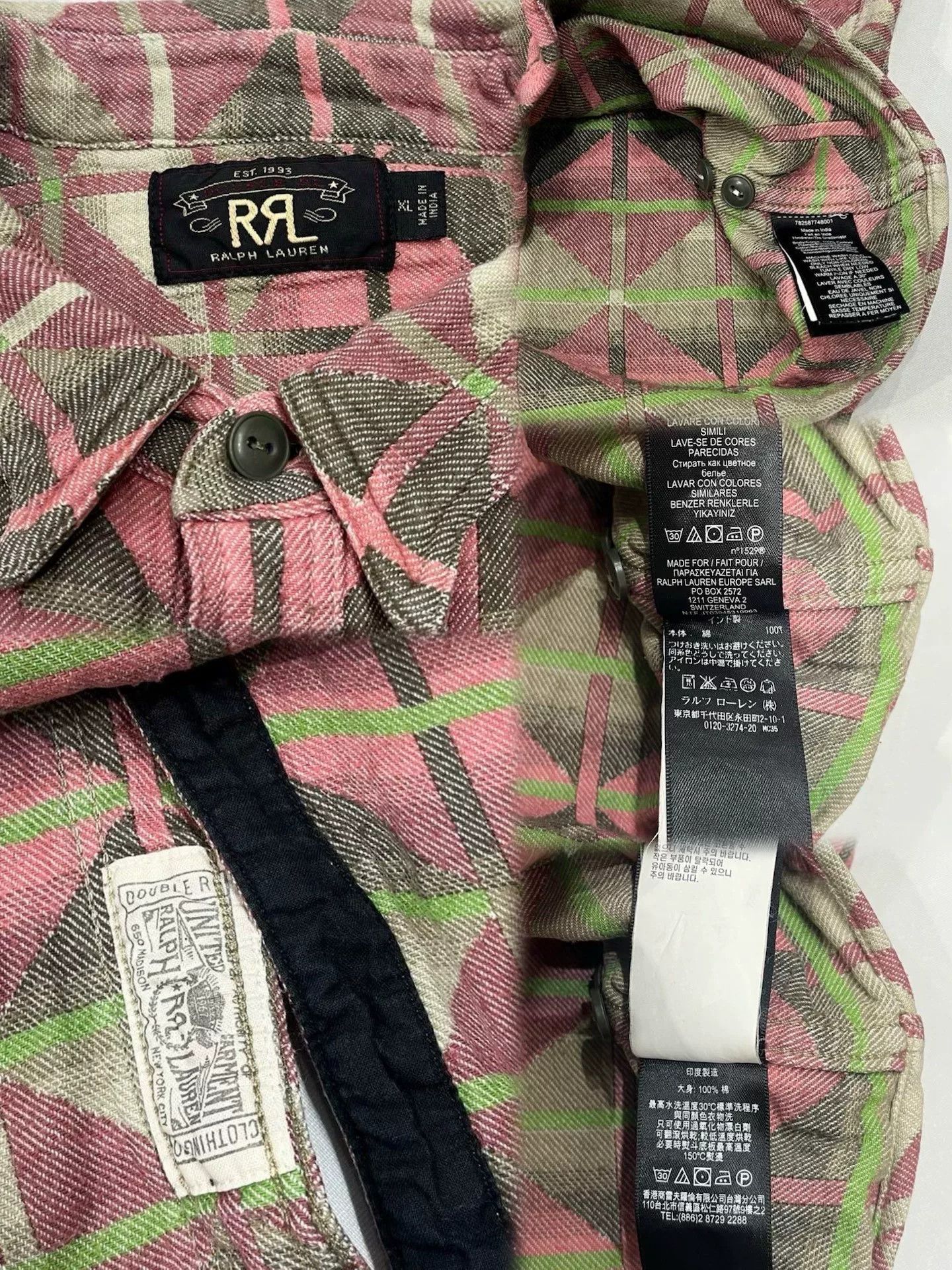 RRL Ralph Lauren 2016 RRL Southwestern Workshirt Size US XL / EU 56 / 4 - 9 Thumbnail