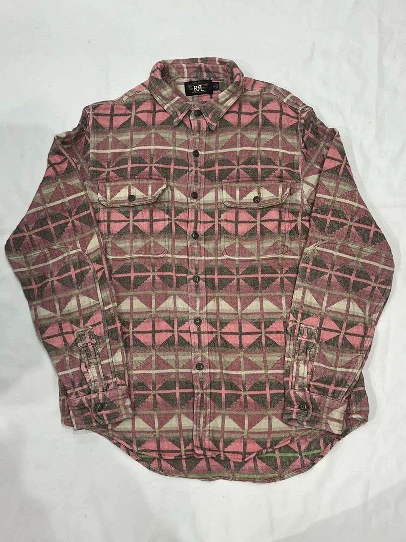 RRL Ralph Lauren 2016 RRL Southwestern Workshirt Size US XL / EU 56 / 4 - 5 Thumbnail