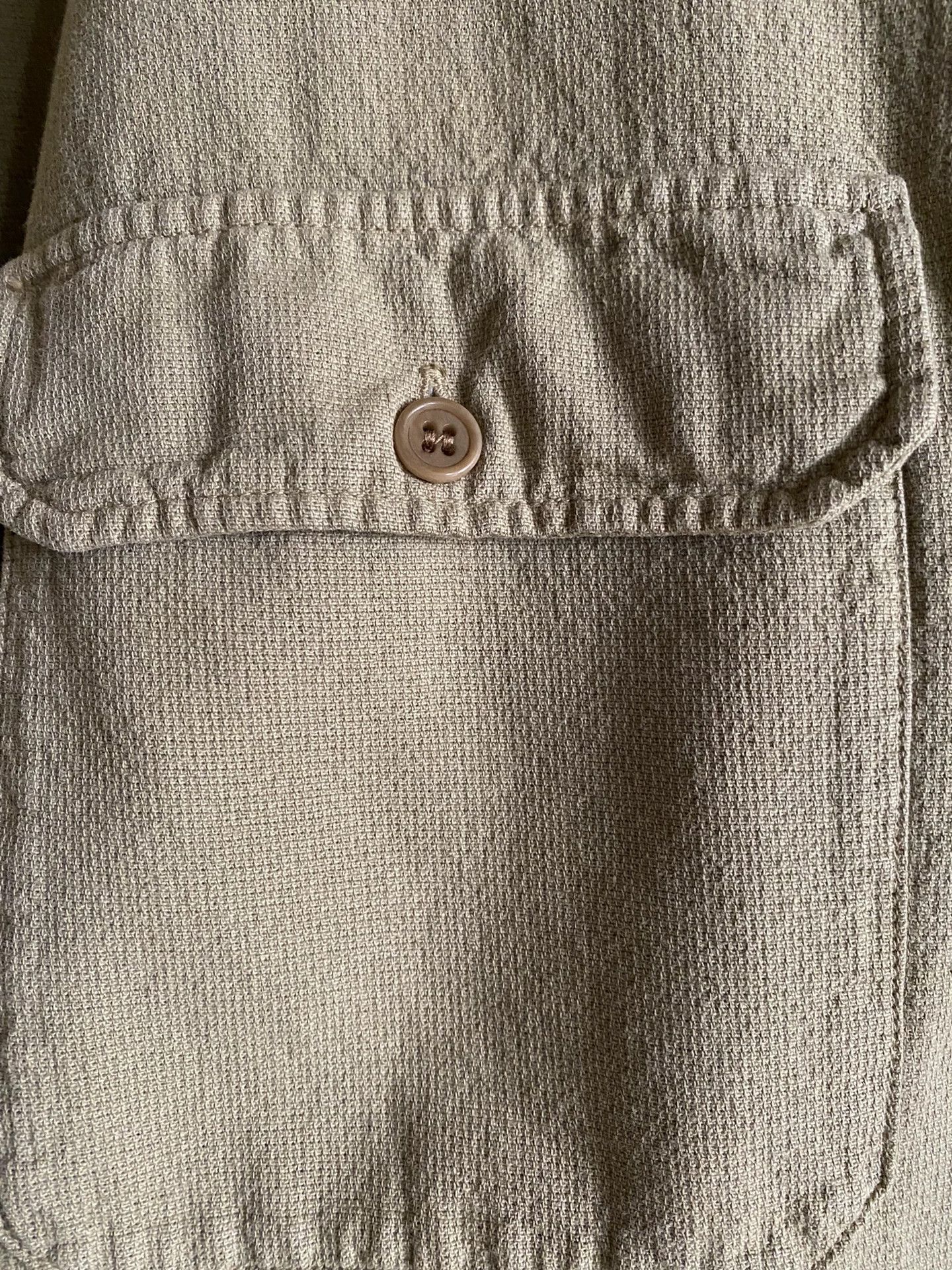 RRL Ralph Lauren RRL Cotton Dobby Camp Shirt for Men Size US XL / EU 56 / 4 - 4 Thumbnail