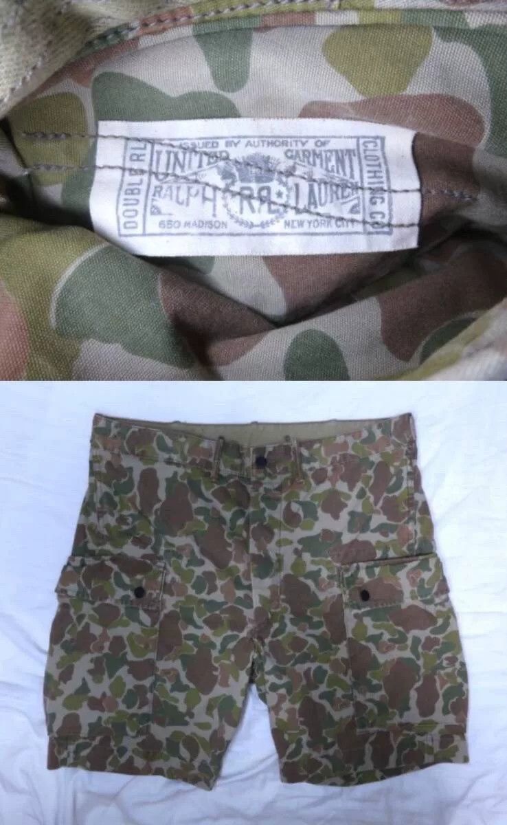 RRL Ralph Lauren RRL Duck Hunter Camo Cargo Shorts Size US 36 / EU 52 - 9 Thumbnail