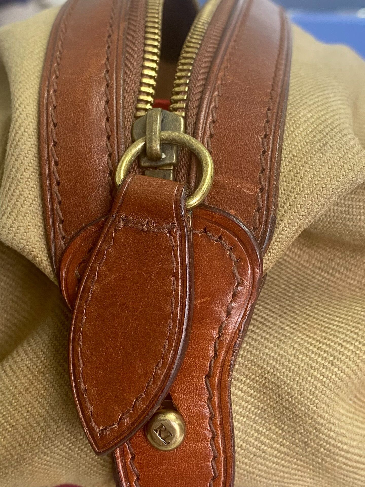 Ralph Lauren Ralph Lauren Canvas Leather Tote Bag Size ONE SIZE - 6 Thumbnail