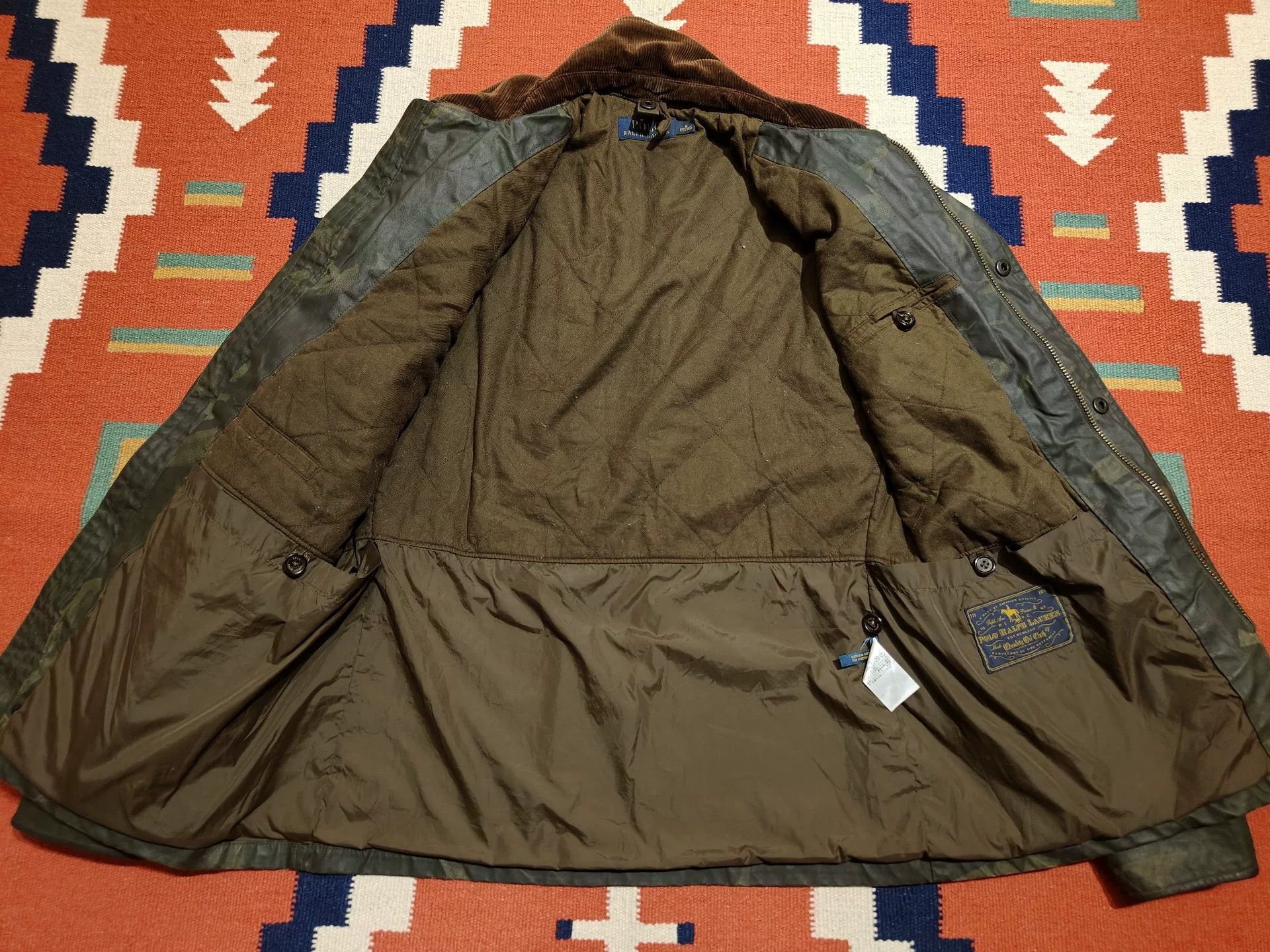 RRL Ralph Lauren Camouflage Waxed Jacket by Ralph Lauren Size US M / EU 48-50 / 2 - 5 Thumbnail