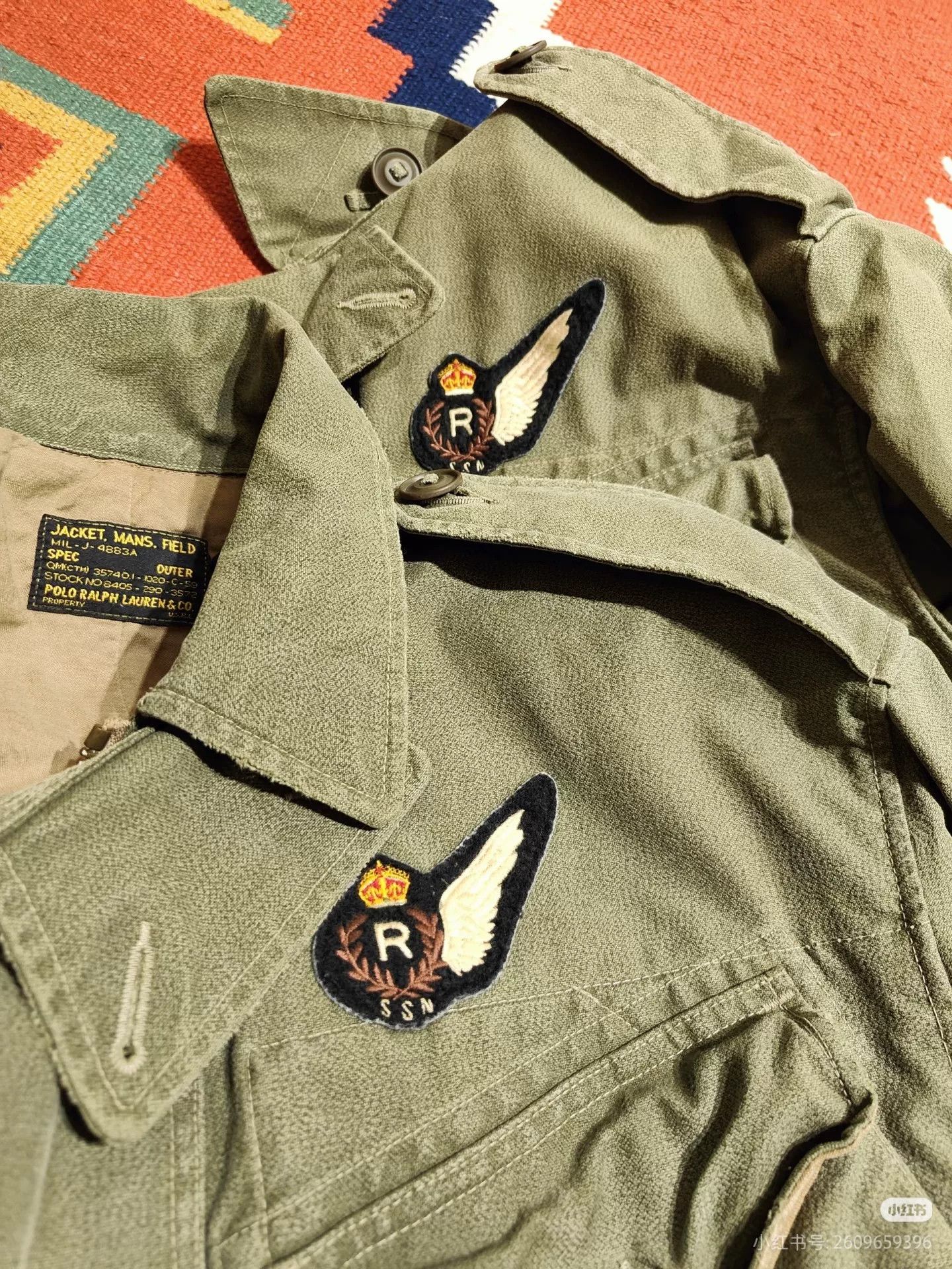 RRL Ralph Lauren Ralph Lauren Pepper Salt Combat Jacket Size US M / EU 48-50 / 2 - 8 Thumbnail