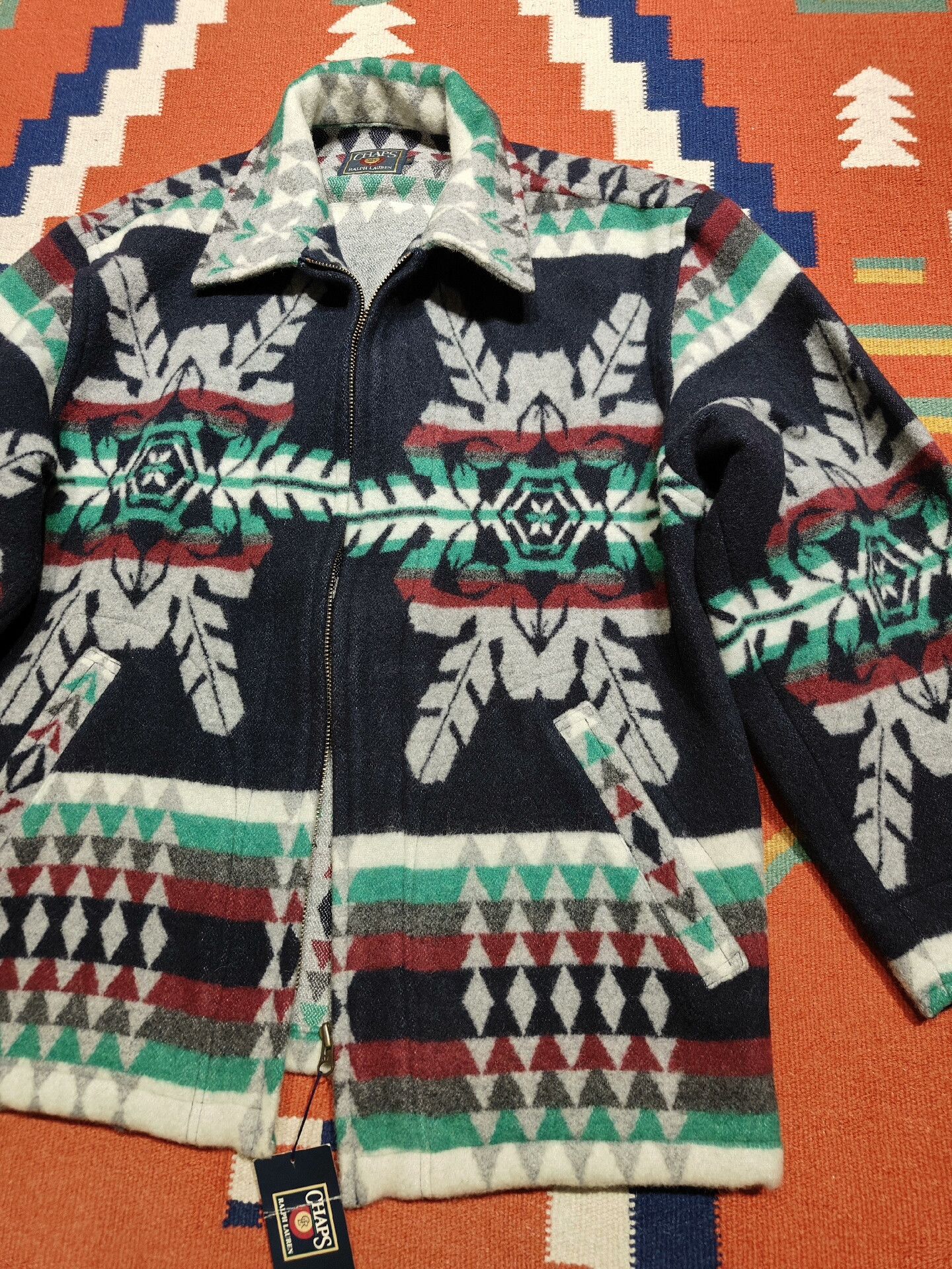 Vintage Vintage Ralph Lauren Chaps Wool Jacket Size US M / EU 48-50 / 2 - 2 Thumbnail