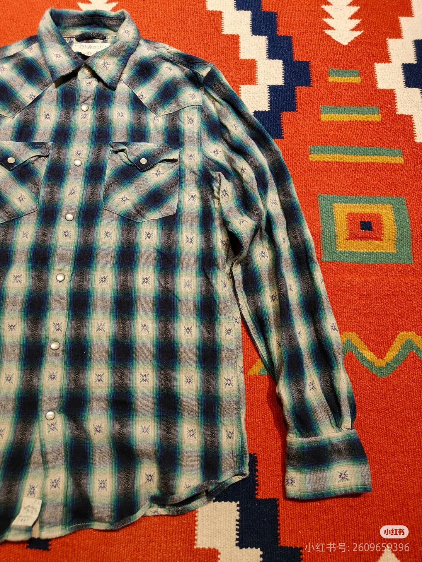 RRL Ralph Lauren Double RL Ralph Lauren Western Style Shirt Size US M / EU 48-50 / 2 - 2 Thumbnail