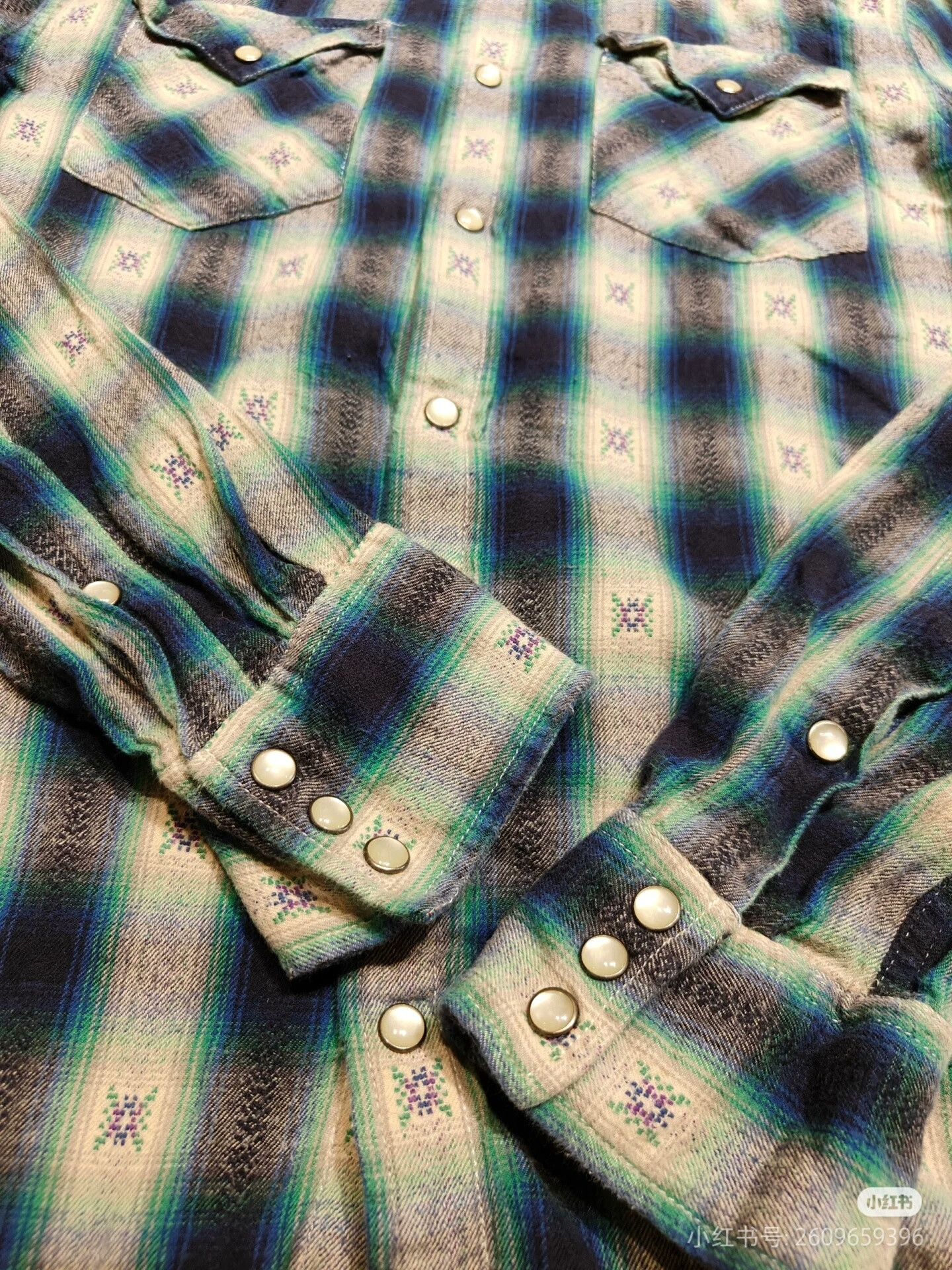 RRL Ralph Lauren Double RL Ralph Lauren Western Style Shirt Size US M / EU 48-50 / 2 - 5 Thumbnail