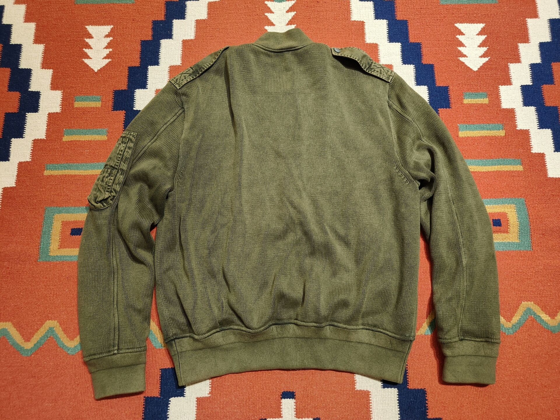 RRL Ralph Lauren Ralph Lauren Knitted Flight Jacket Size US L / EU 52-54 / 3 - 3 Thumbnail