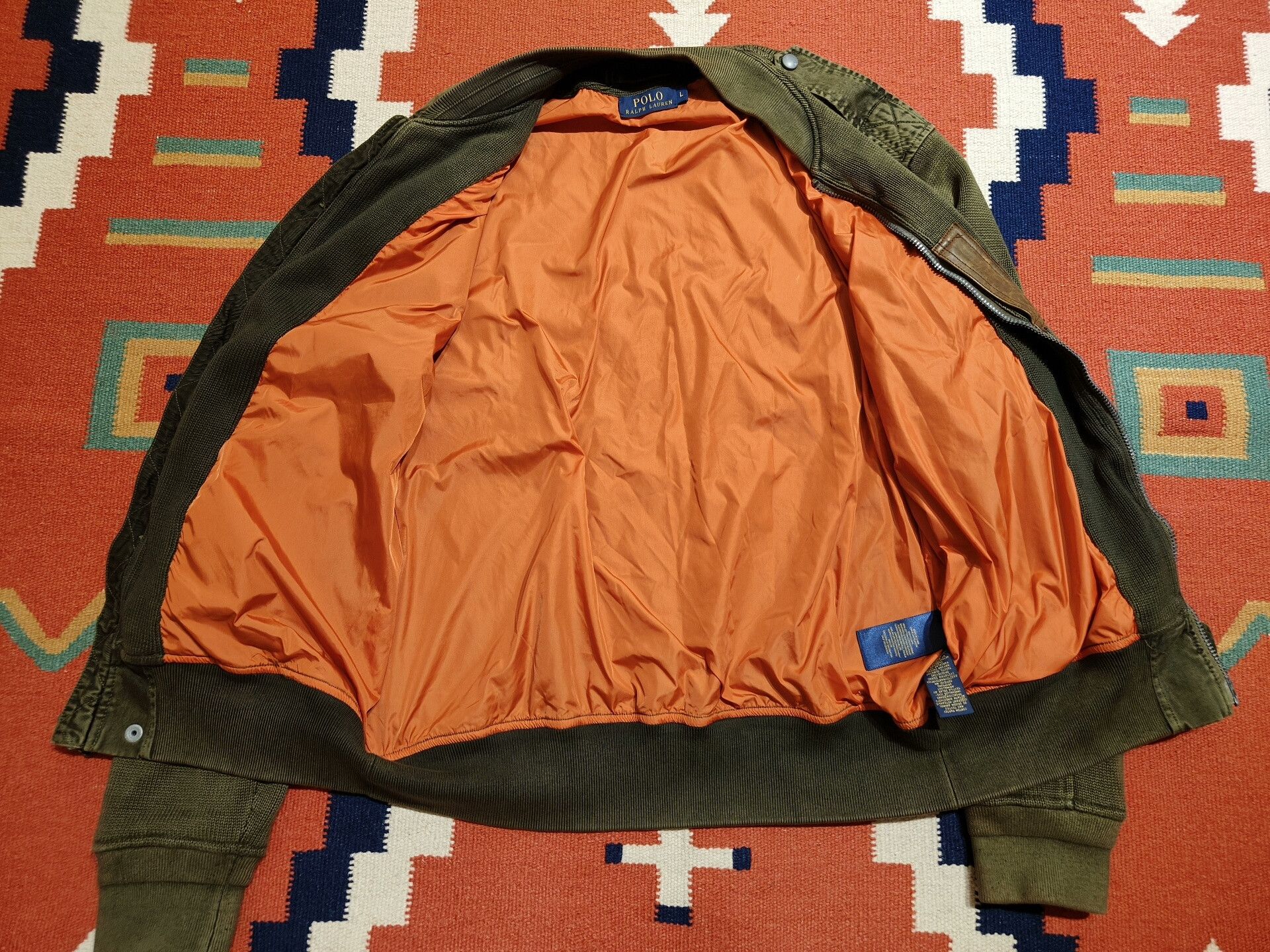 RRL Ralph Lauren Ralph Lauren Knitted Flight Jacket Size US L / EU 52-54 / 3 - 8 Thumbnail