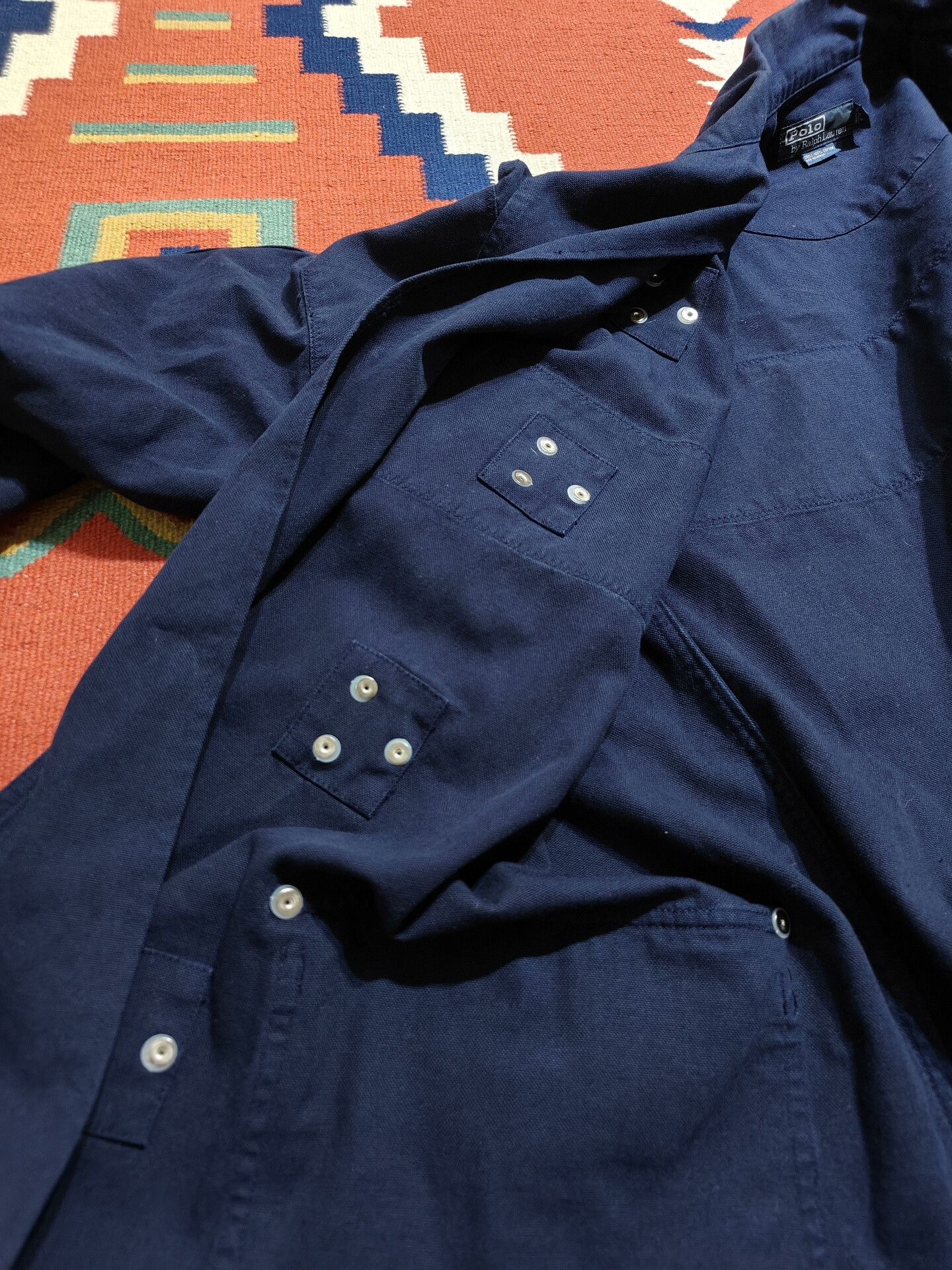 Polo Ralph Lauren Navy Blue Lobster Claw Firefighter Jacket Size US L / EU 52-54 / 3 - 8 Thumbnail
