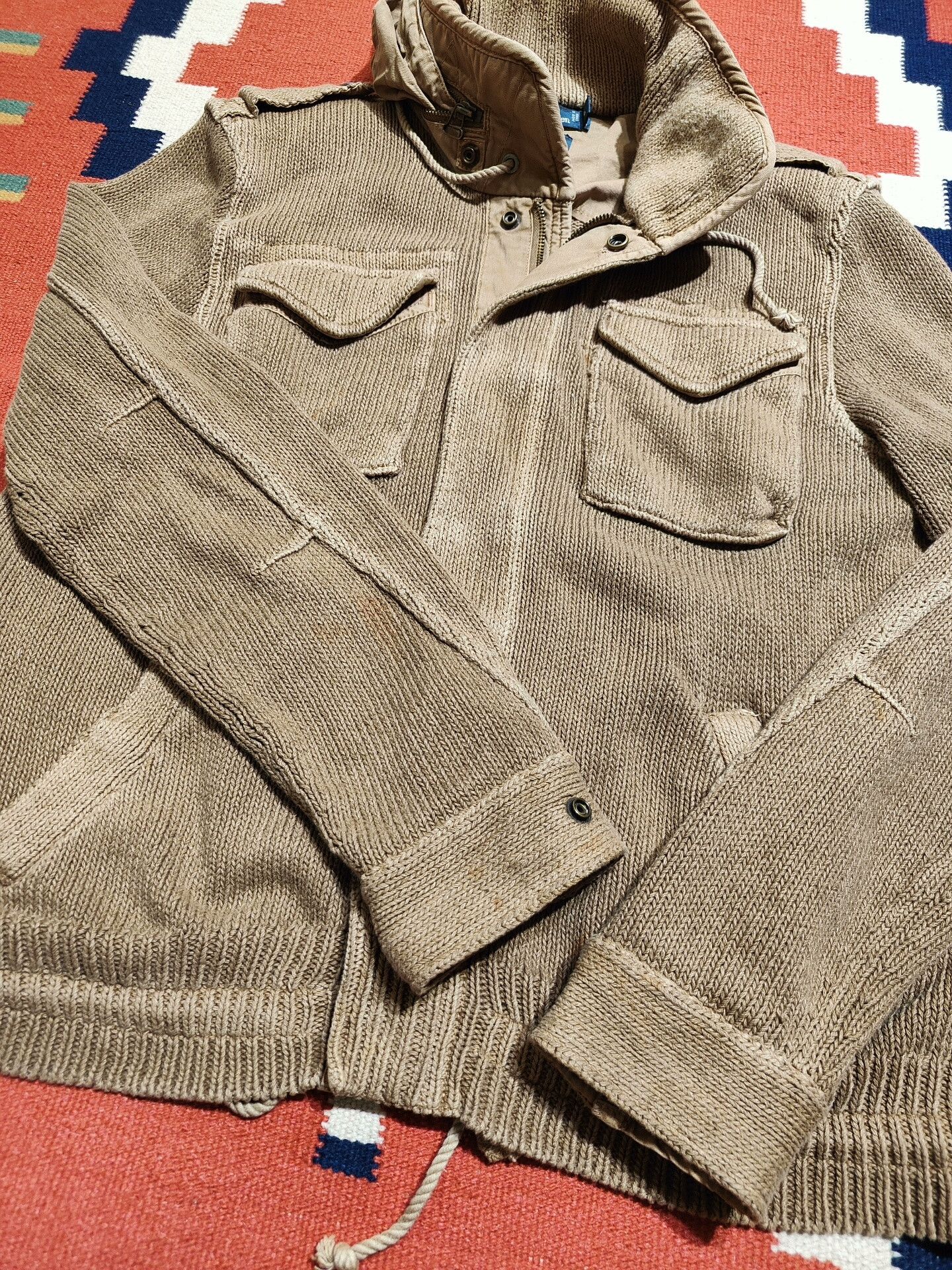 RRL Ralph Lauren Heavyweight Knit Jacket by Ralph Lauren Size US L / EU 52-54 / 3 - 6 Thumbnail