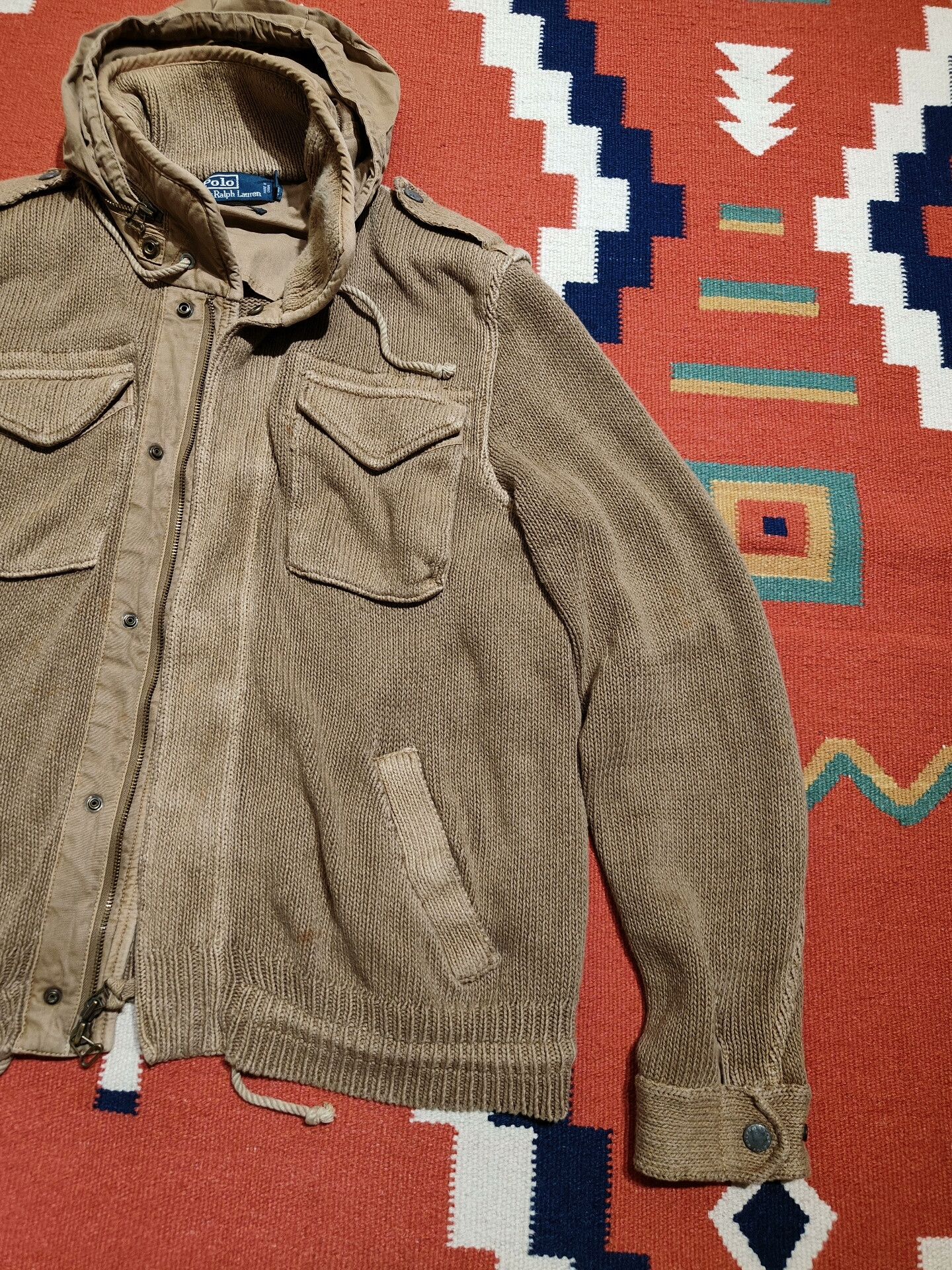 RRL Ralph Lauren Heavyweight Knit Jacket by Ralph Lauren Size US L / EU 52-54 / 3 - 2 Thumbnail