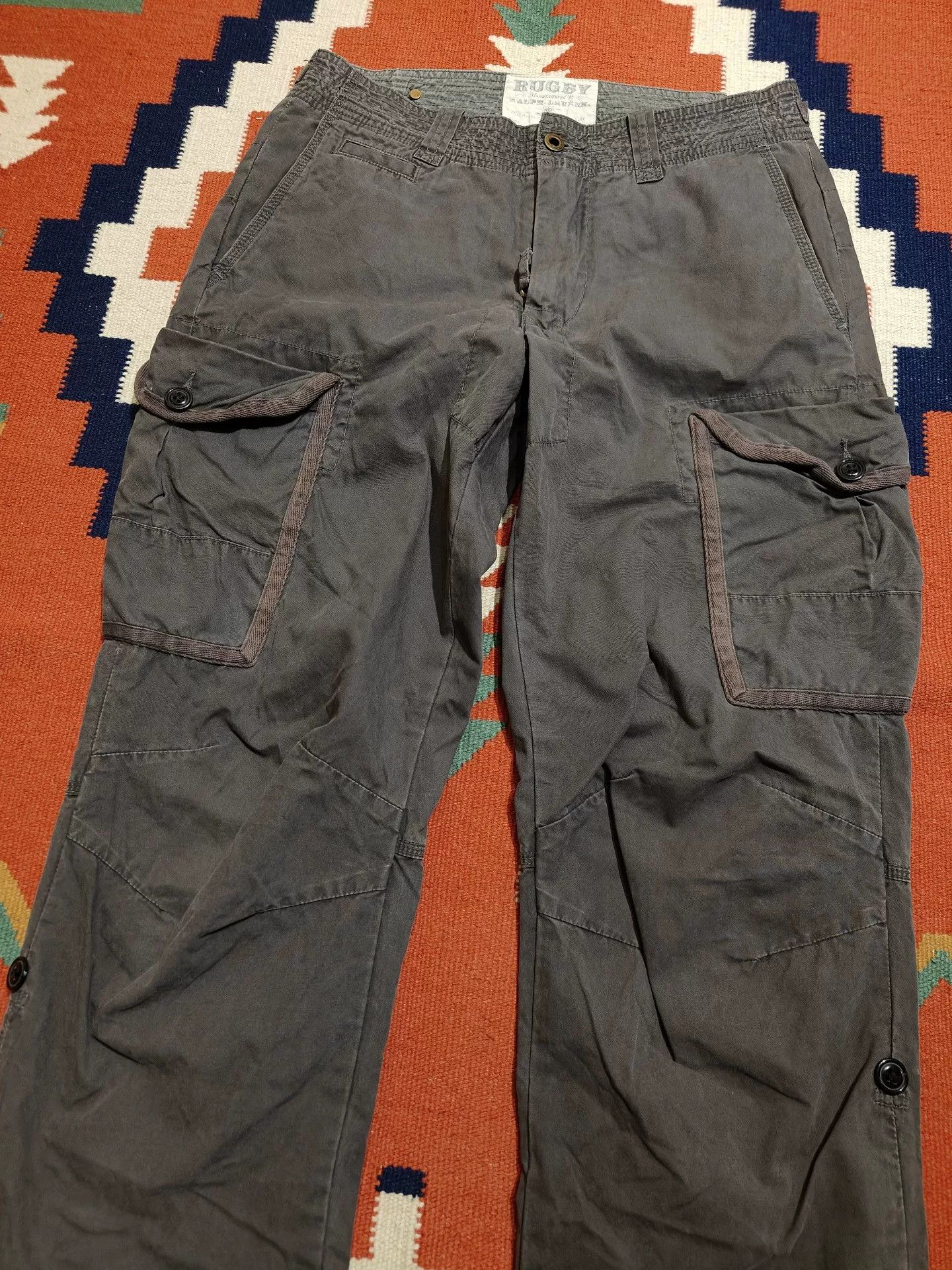 Vintage Vintage RL RUGBY Cargo Pants Size US 30 / EU 46 - 3 Thumbnail