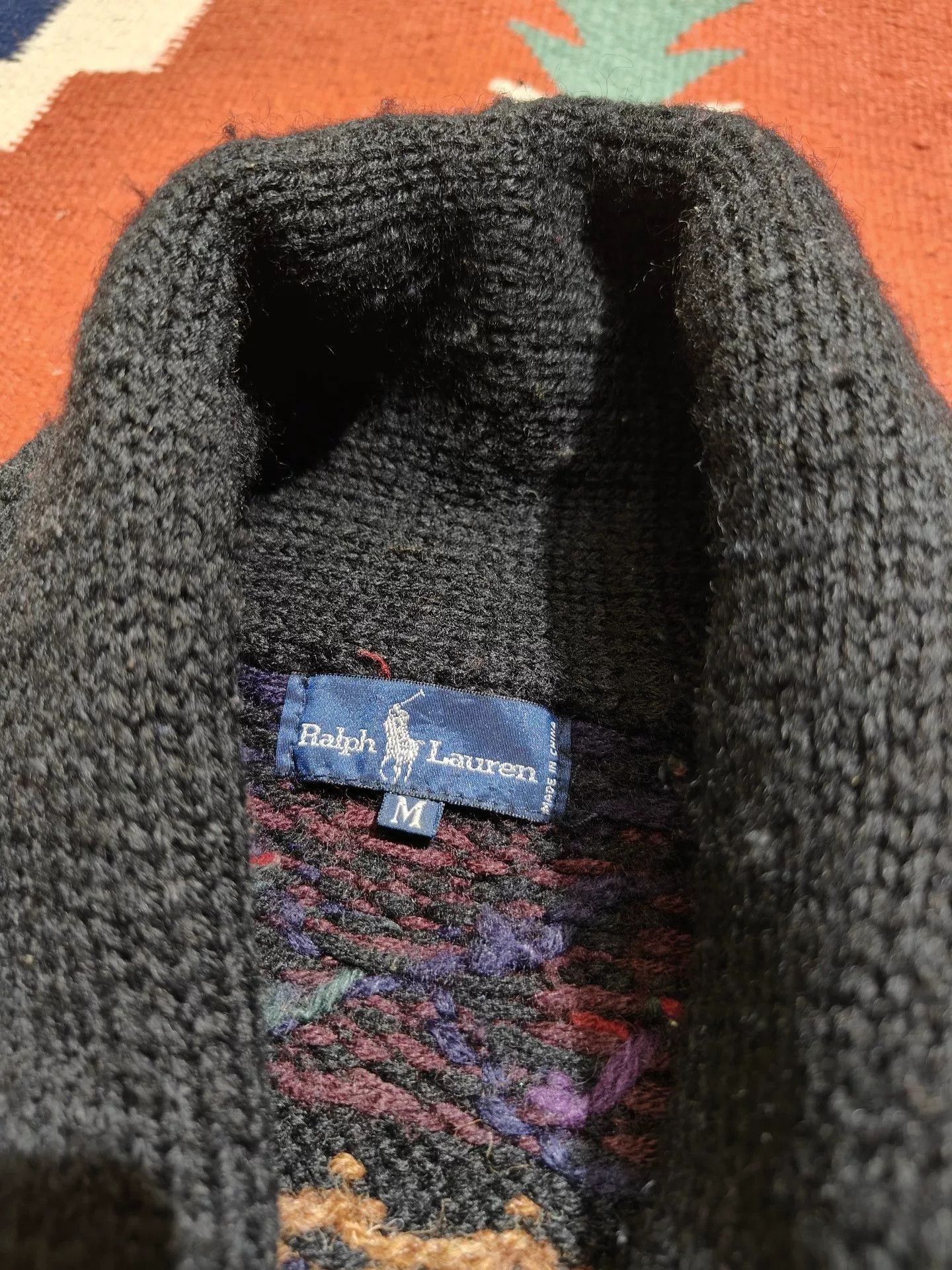 Vintage Vintage Ralph Lauren Hand-Knit Cardigan Size US M / EU 48-50 / 2 - 7 Thumbnail