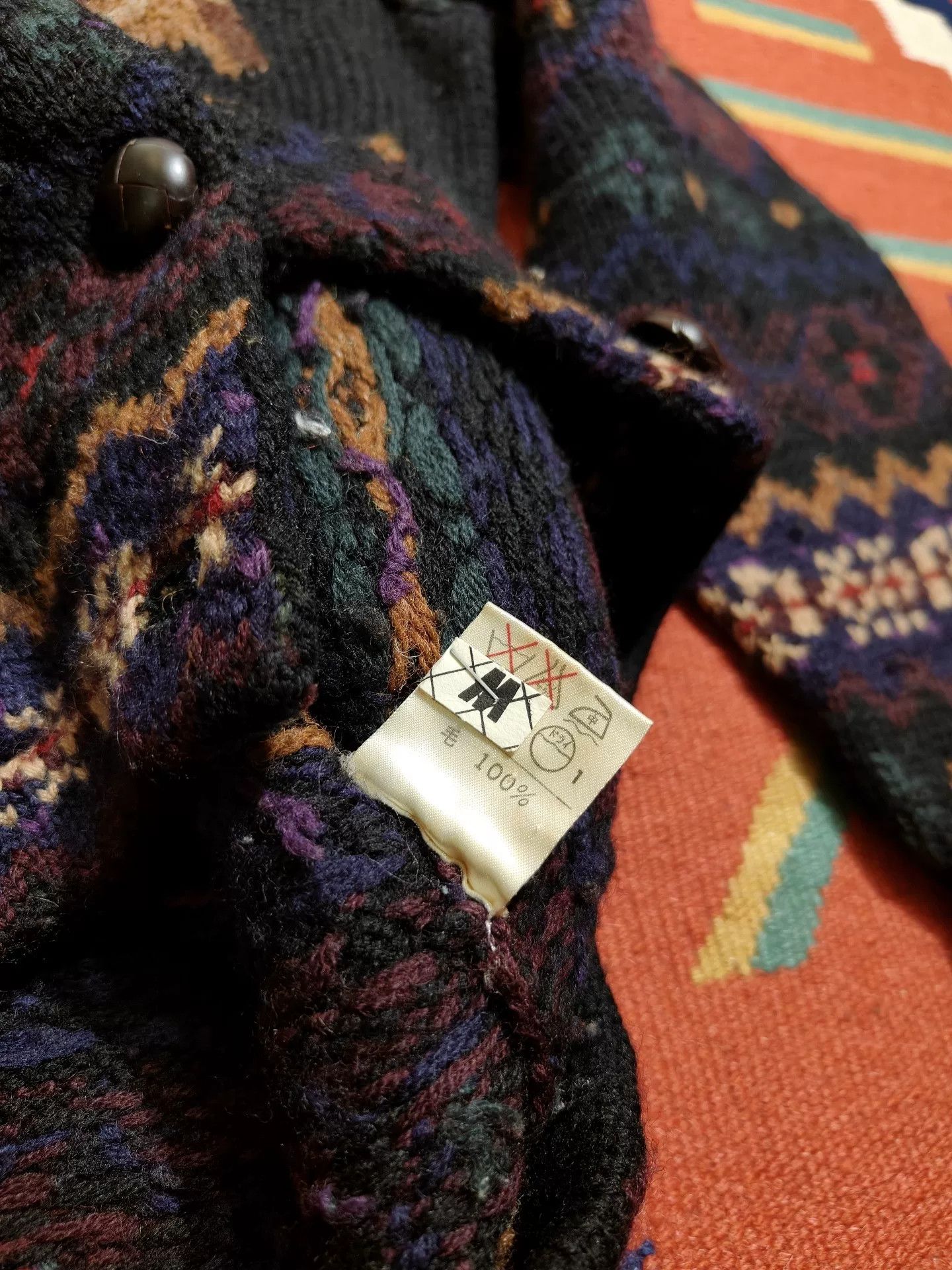 Vintage Vintage Ralph Lauren Hand-Knit Cardigan Size US M / EU 48-50 / 2 - 6 Thumbnail