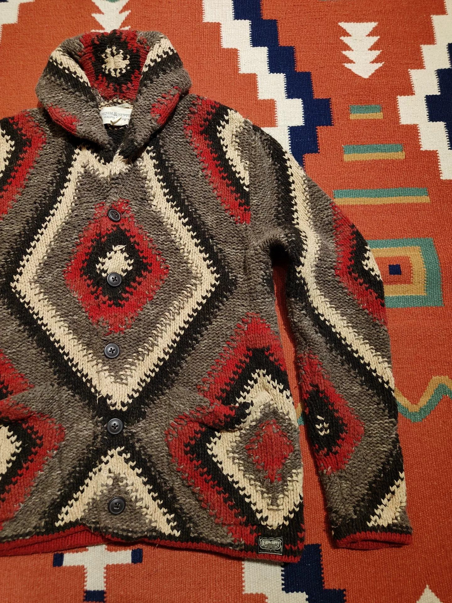 RRL Ralph Lauren Navajo Print Wool Blend Sweater Size US M / EU 48-50 / 2 - 8 Thumbnail