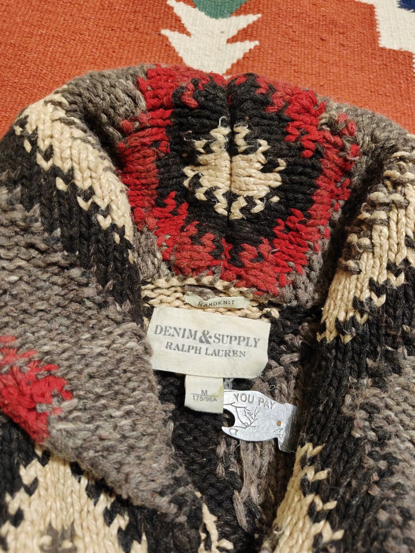 RRL Ralph Lauren Navajo Print Wool Blend Sweater Size US M / EU 48-50 / 2 - 3 Thumbnail
