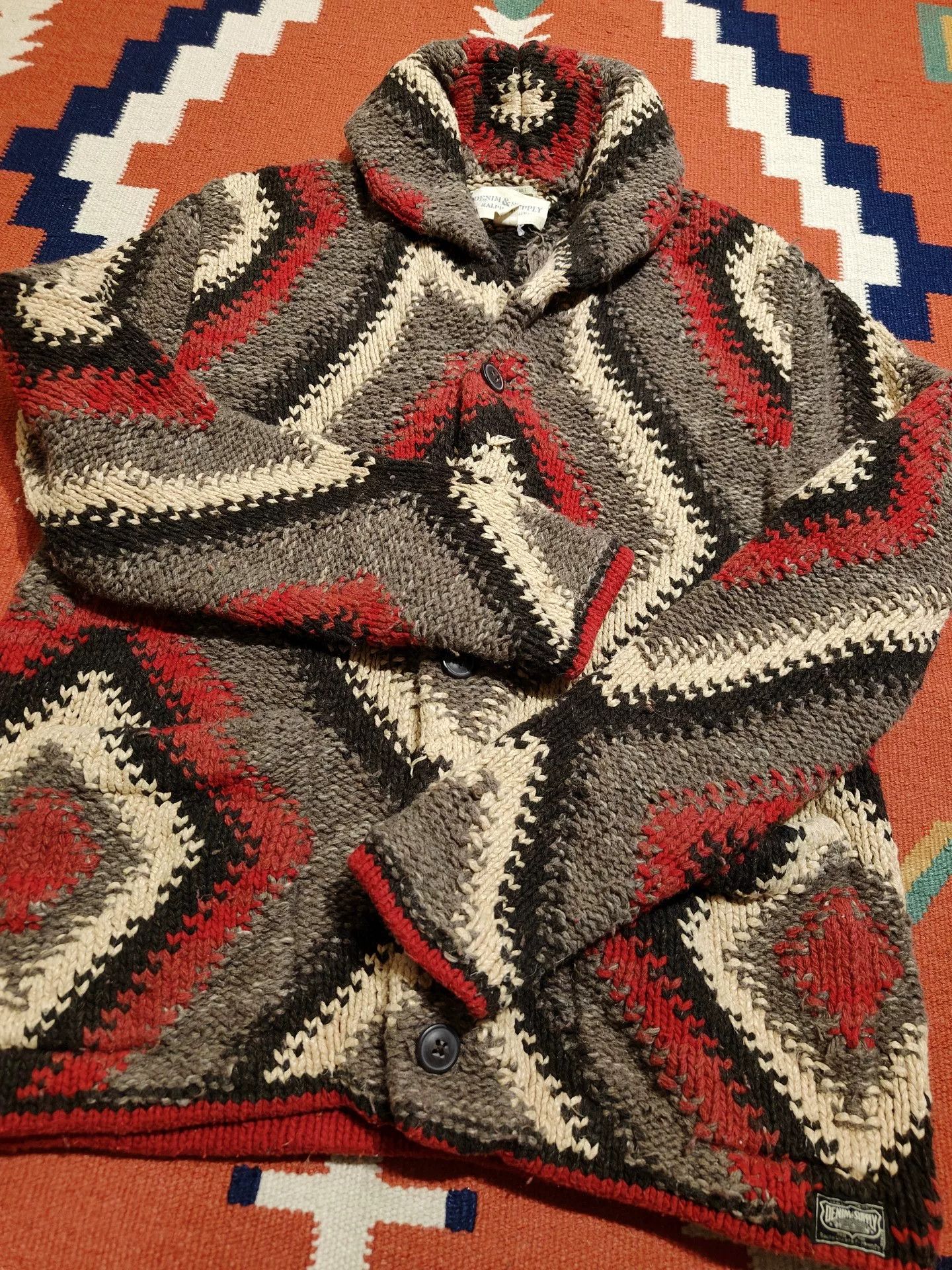 RRL Ralph Lauren Navajo Print Wool Blend Sweater Size US M / EU 48-50 / 2 - 7 Thumbnail