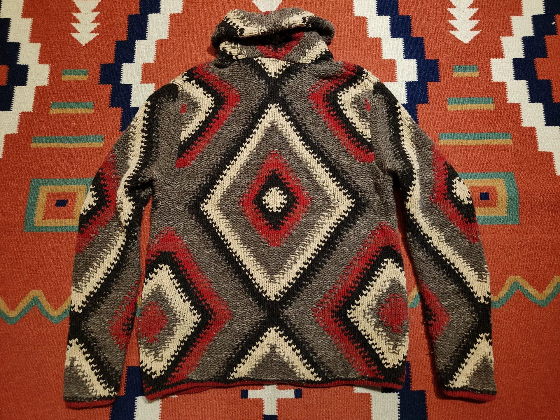 RRL Ralph Lauren Navajo Print Wool Blend Sweater Size US M / EU 48-50 / 2 - 2 Thumbnail