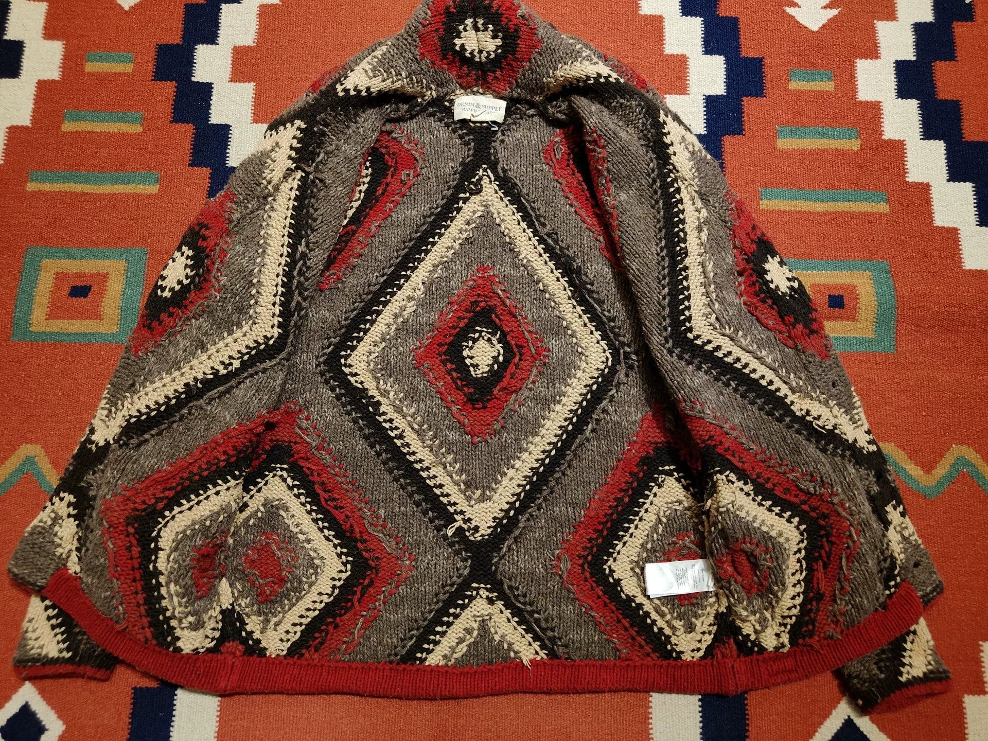 RRL Ralph Lauren Navajo Print Wool Blend Sweater Size US M / EU 48-50 / 2 - 4 Thumbnail