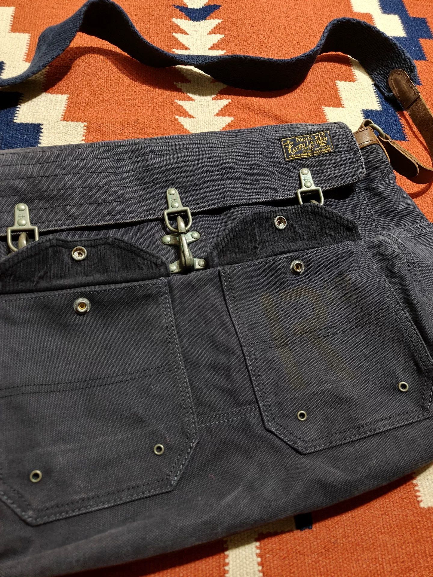 RRL Ralph Lauren RRL Ralph Lauren Nautical Shoulder Bag Size ONE SIZE - 6 Thumbnail