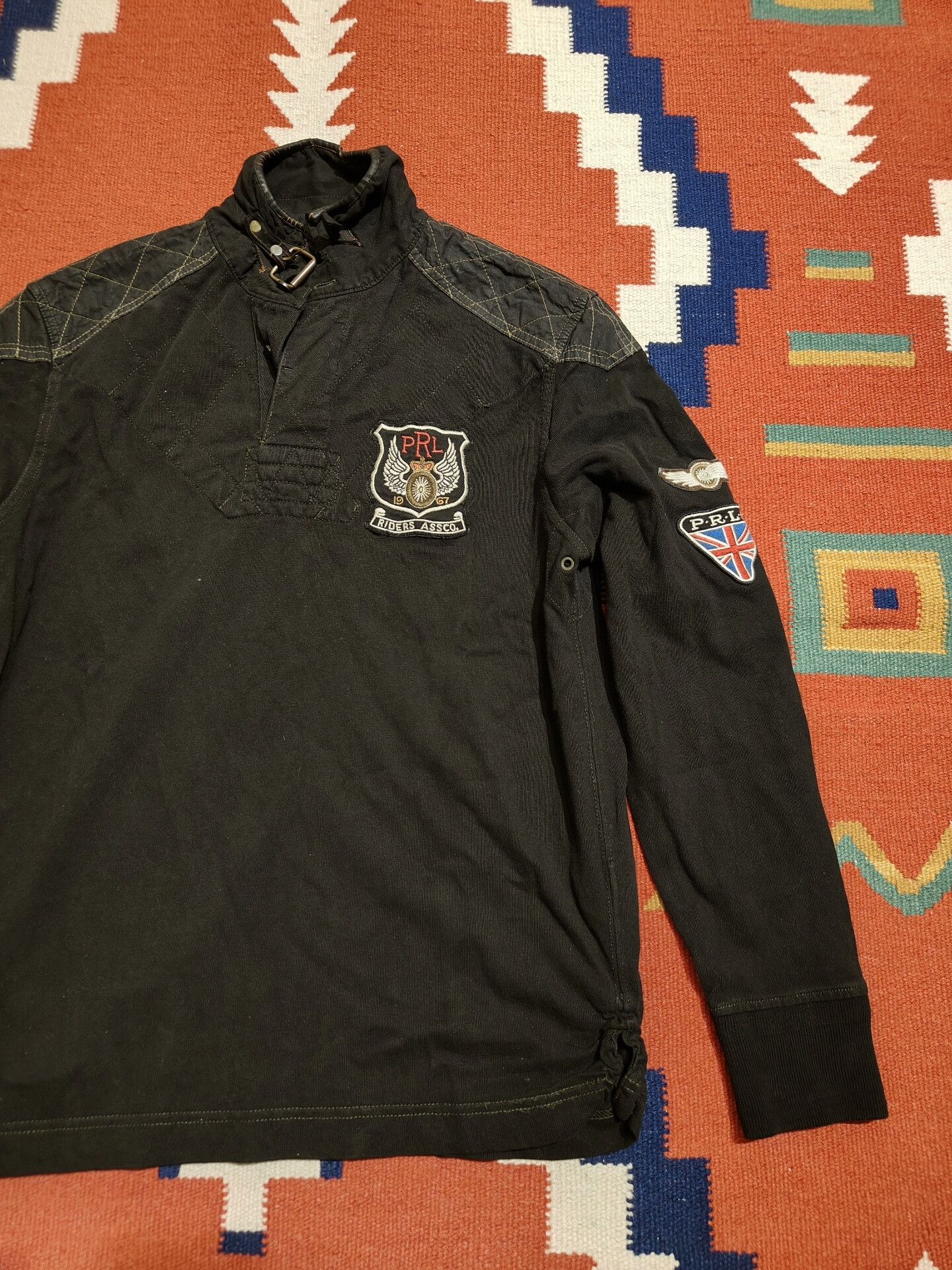 Polo Ralph Lauren Rare Ralph Lauren Moto Series Sweatshirt Size US M / EU 48-50 / 2 - 2 Thumbnail