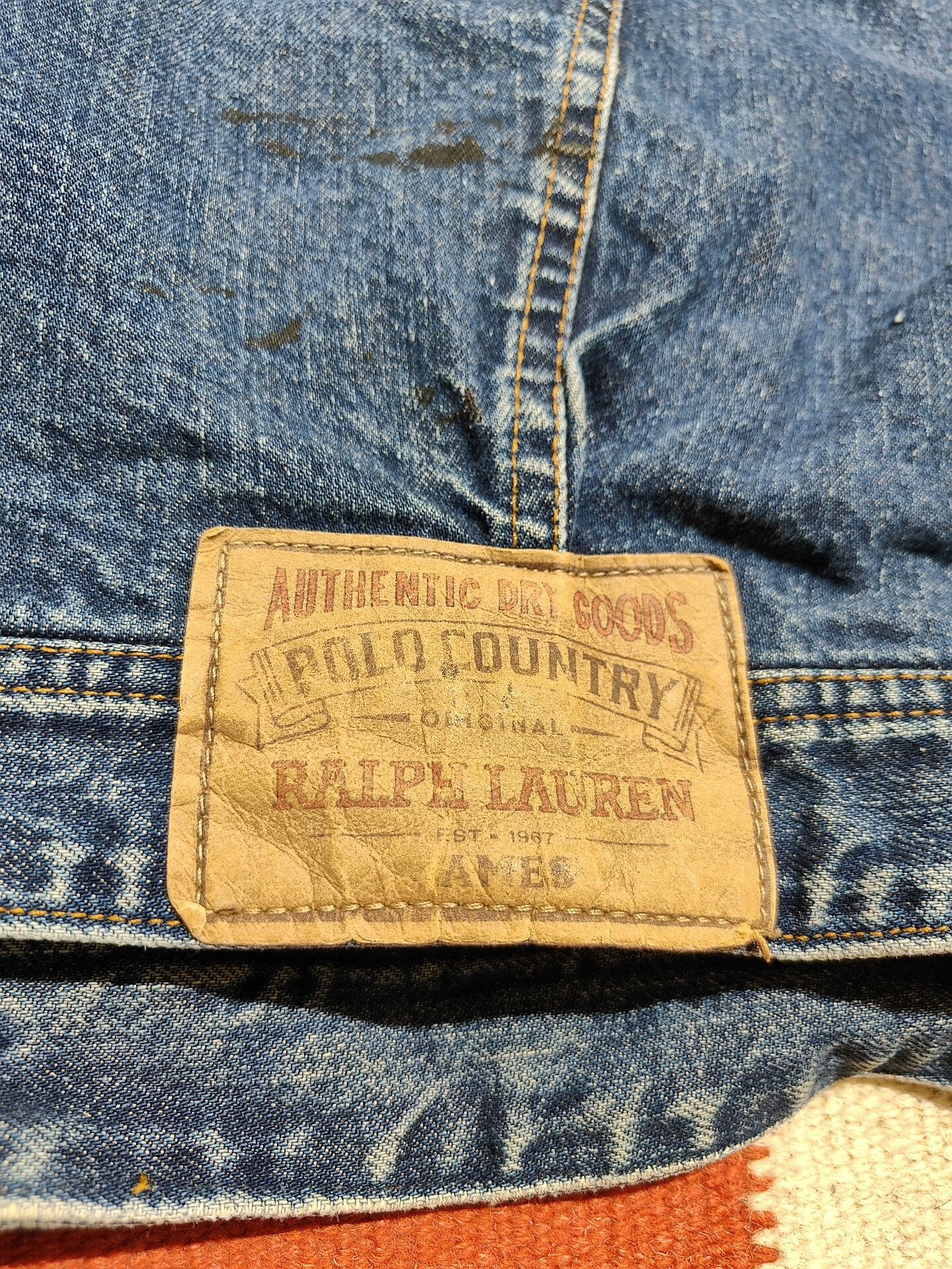 Vintage Vintage Polo Country Denim Jacket Size US L / EU 52-54 / 3 - 9 Thumbnail