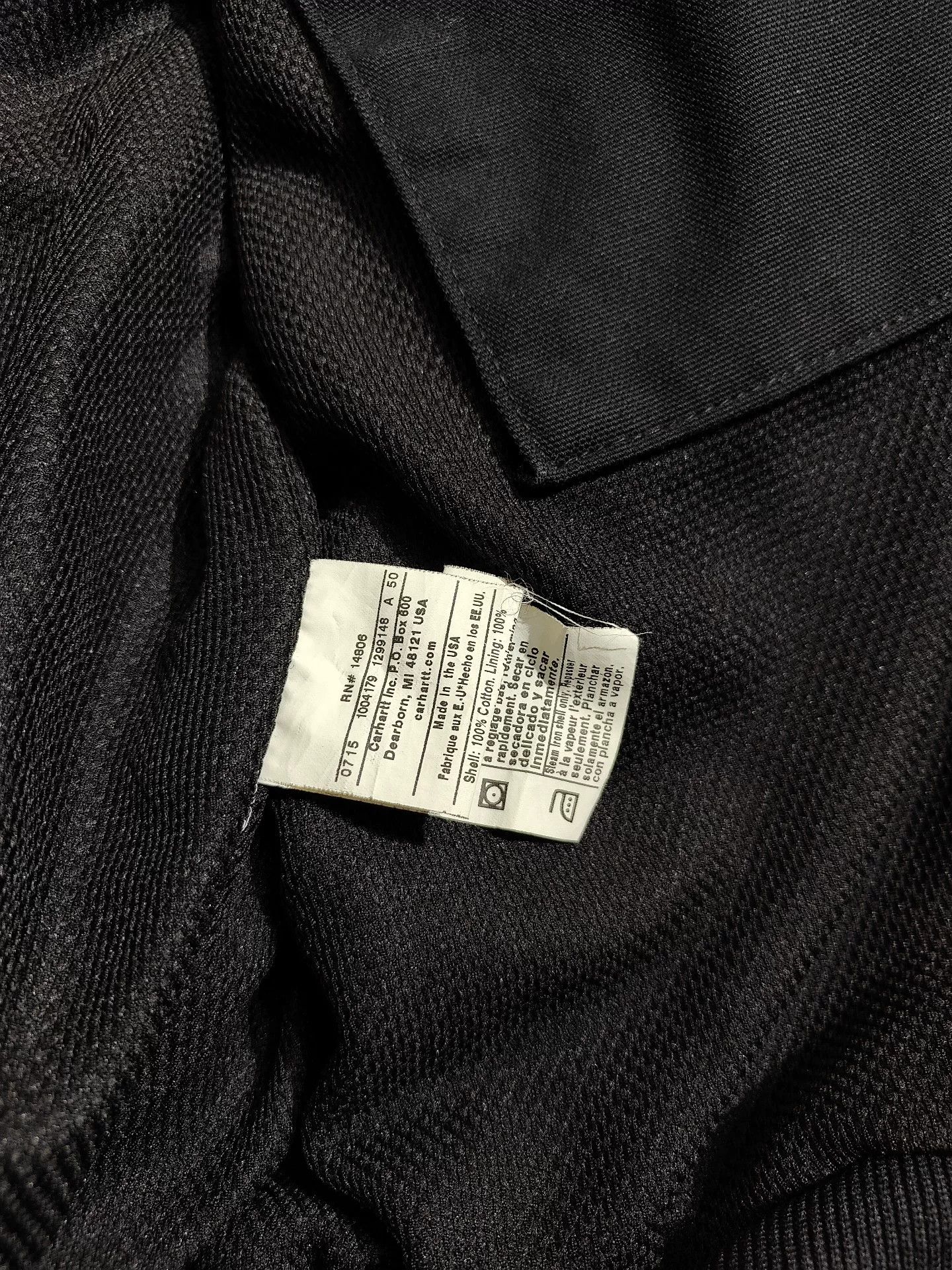 Carhartt Carhartt Black J130 Jacket XL Vintage Size US XL / EU 56 / 4 - 5 Thumbnail