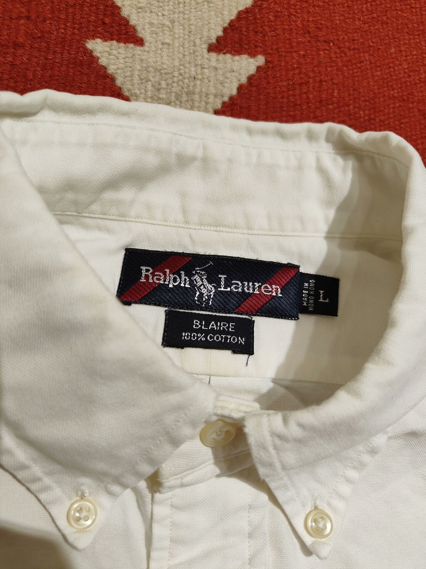 Vintage Vintage Ralph Lauren Patchwork Shirt Size US L / EU 52-54 / 3 - 5 Thumbnail