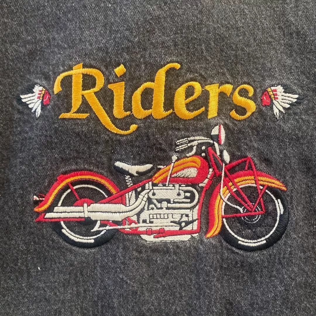 RRL Ralph Lauren vintage ralph lauren motorcycle denim jacket Size M / US 6-8 / IT 42-44 - 4 Thumbnail