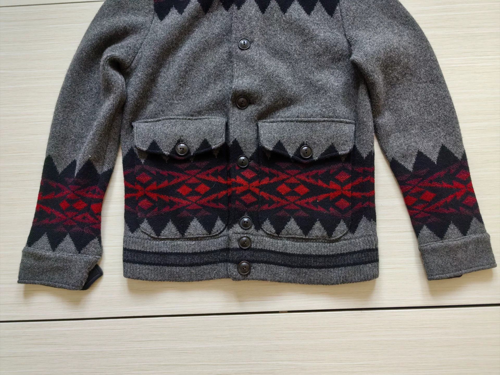 RRL Ralph Lauren rrl double rl vintage indian wool cardigan Size US S / EU 44-46 / 1 - 4 Thumbnail