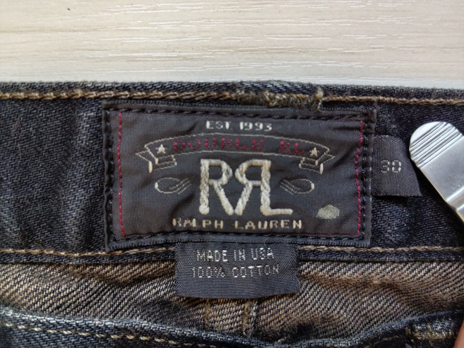 RRL Ralph Lauren early rrl heavy mud-dyed denim pants Size US 30 / EU 46 - 8 Thumbnail