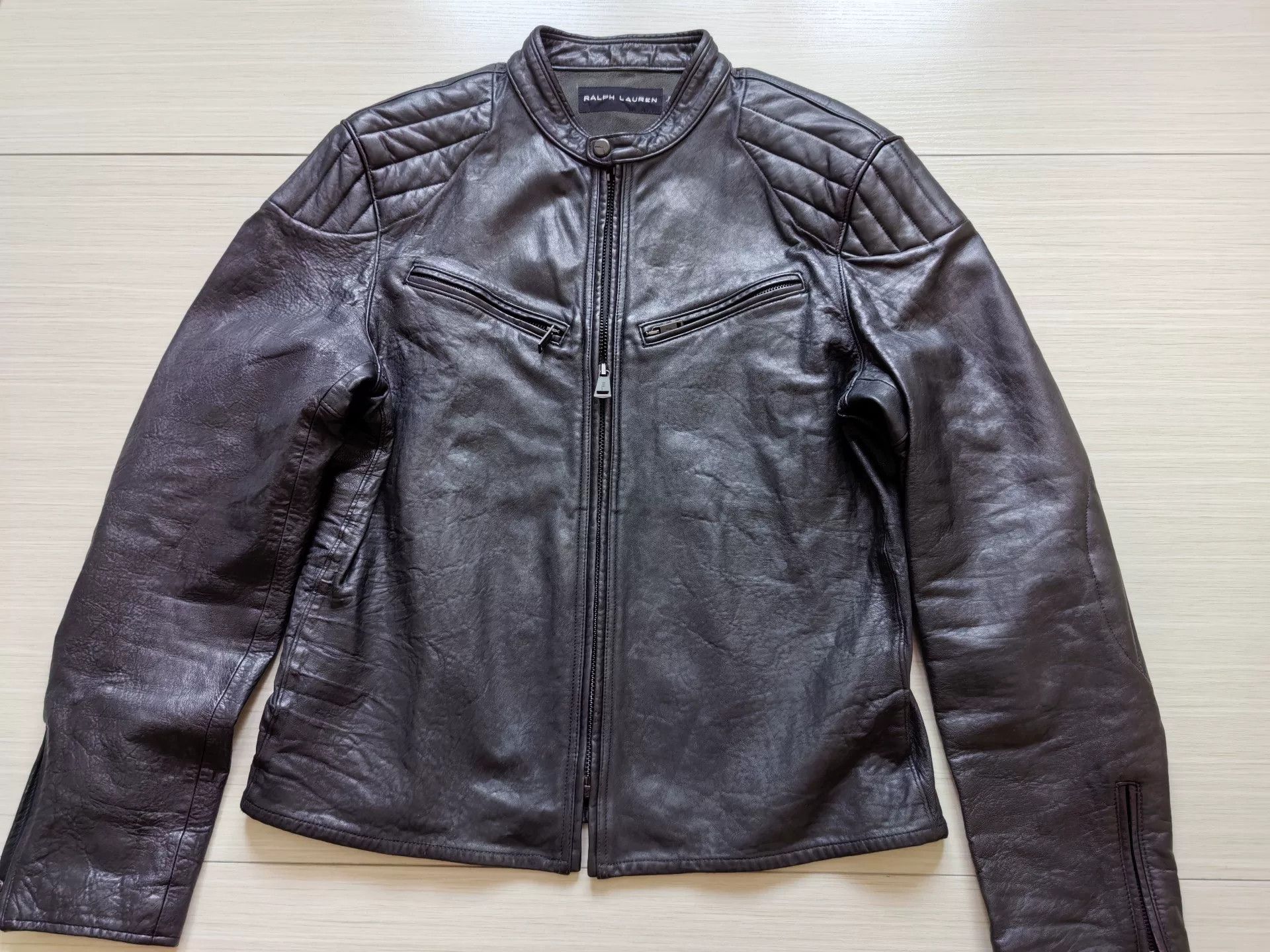 Ralph Lauren Black Label ralph lauren black label leather motorcycle jacket Size US L / EU 52-54 / 3 - 3 Thumbnail