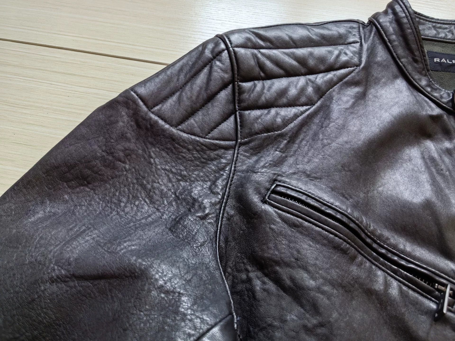 Ralph Lauren Black Label ralph lauren black label leather motorcycle jacket Size US L / EU 52-54 / 3 - 5 Thumbnail