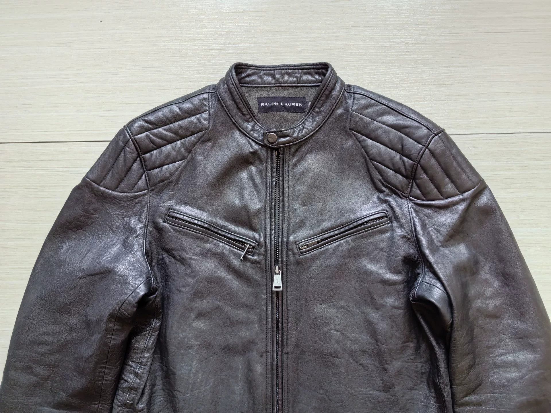 Ralph Lauren Black Label ralph lauren black label leather motorcycle jacket Size US L / EU 52-54 / 3 - 4 Thumbnail